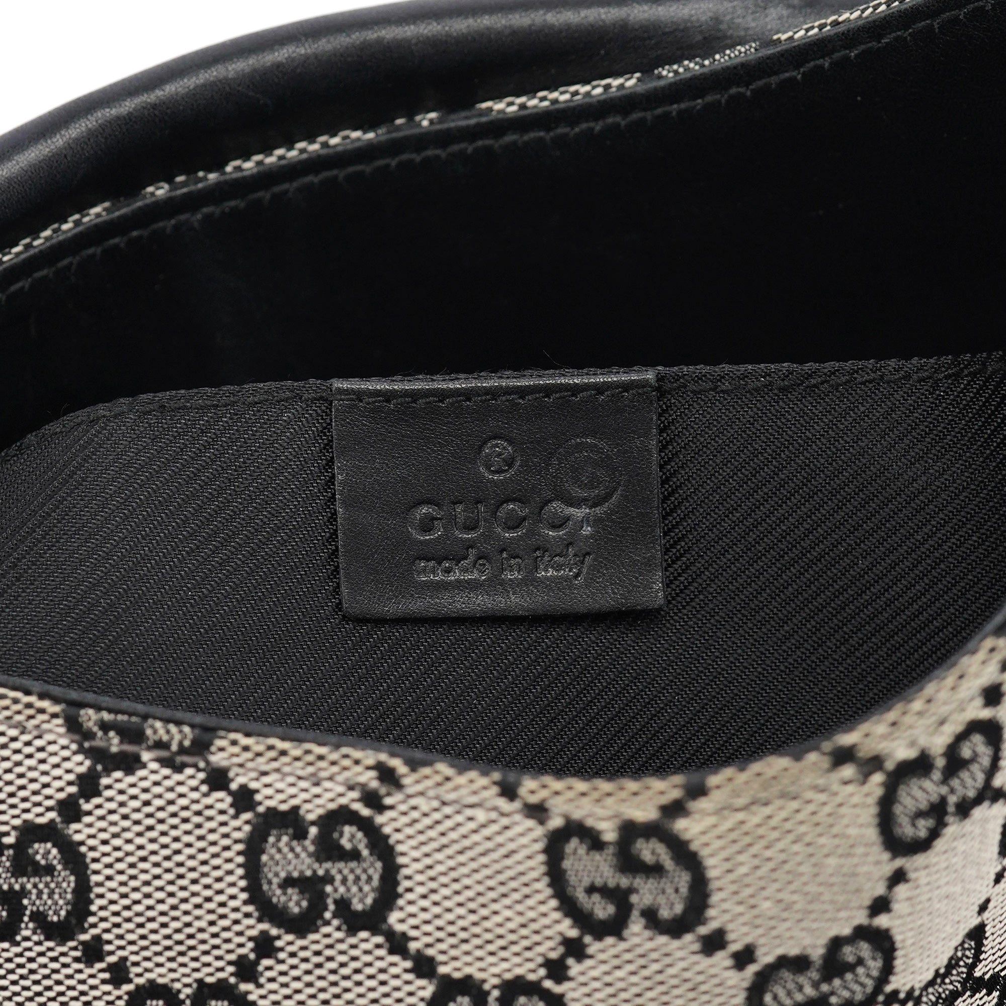 Grey GG Black Plastic Chain Shoulder Bag