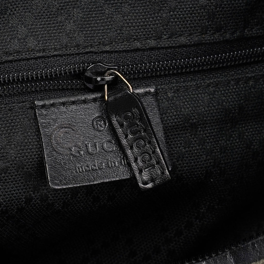 Grey Suede GG Hobo Shoulder Bag
