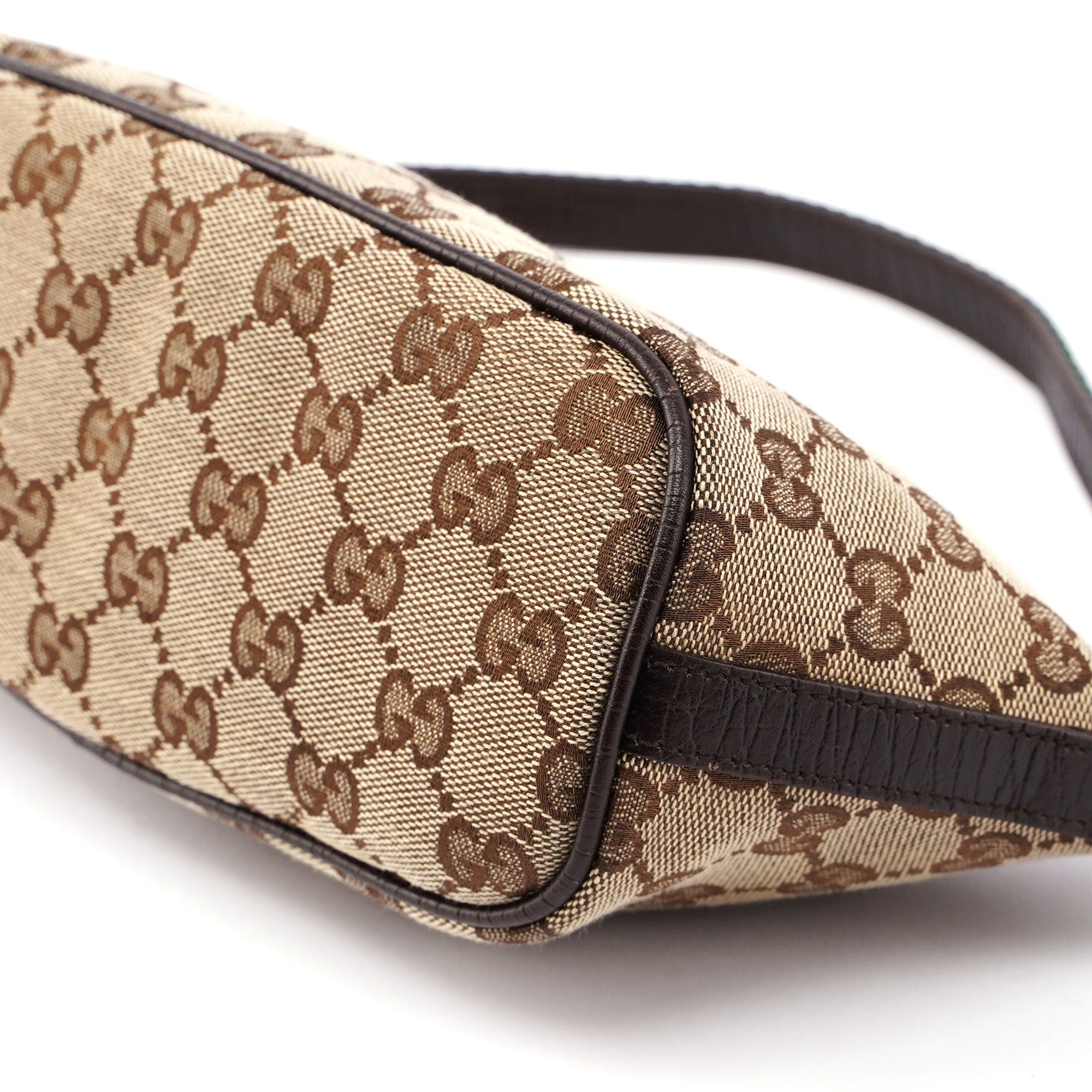 Gucci Beige Brown Boat Pochette