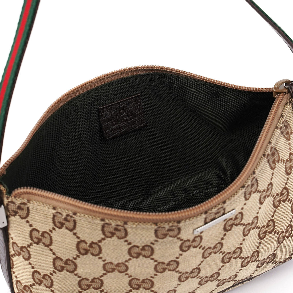 Gucci Beige Brown Boat Pochette