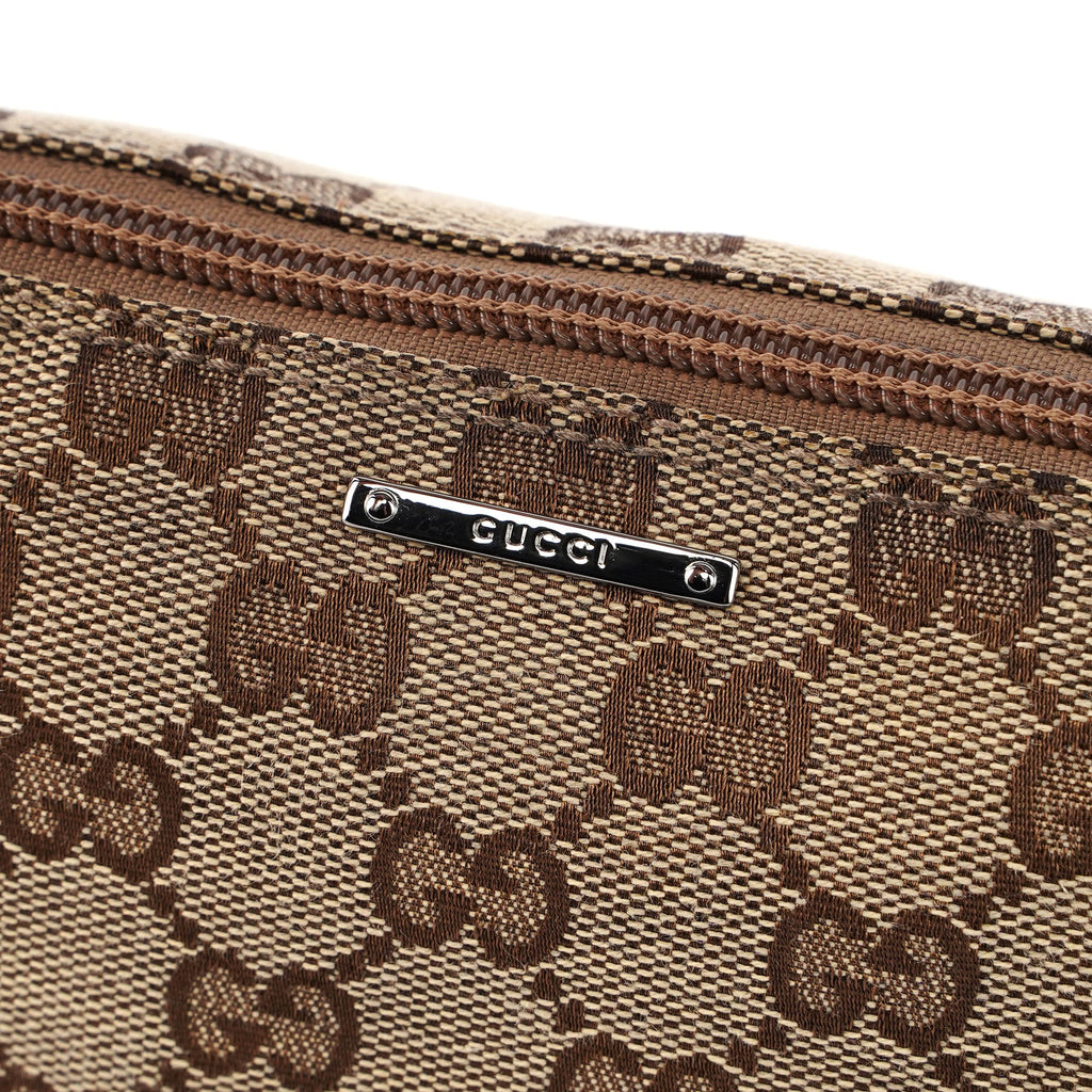 Gucci Beige Brown Boat Pochette