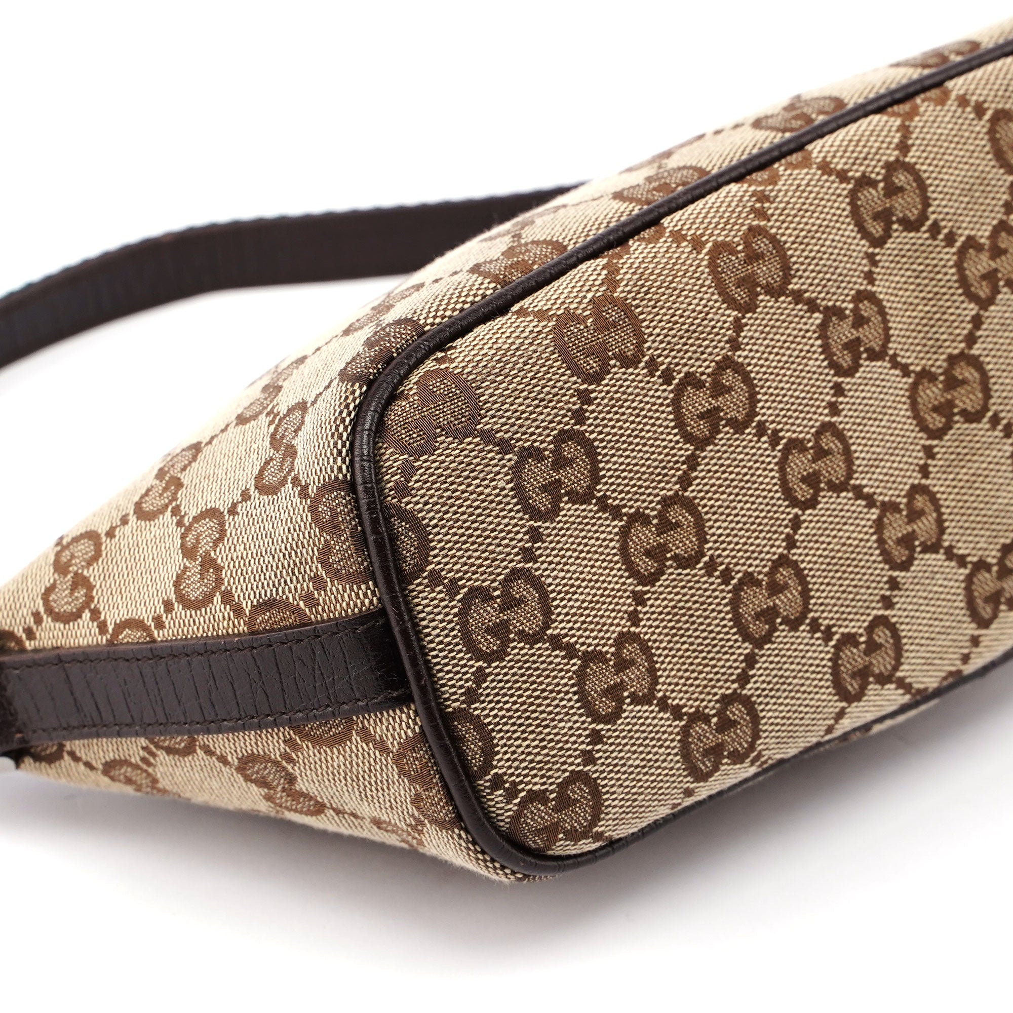 Gucci Beige Brown Boat Pochette