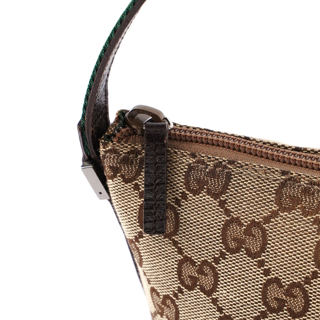 Gucci Beige Brown Boat Pochette