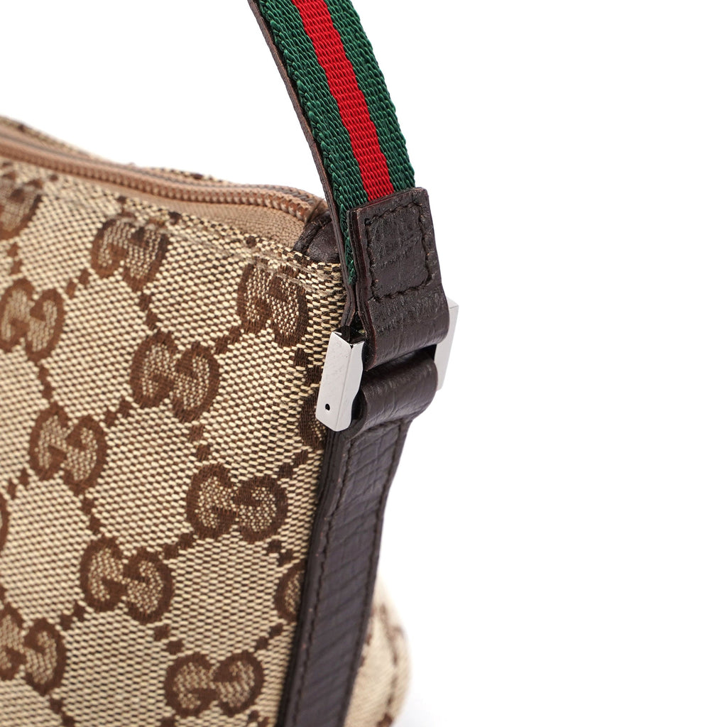 Gucci Beige Brown Boat Pochette