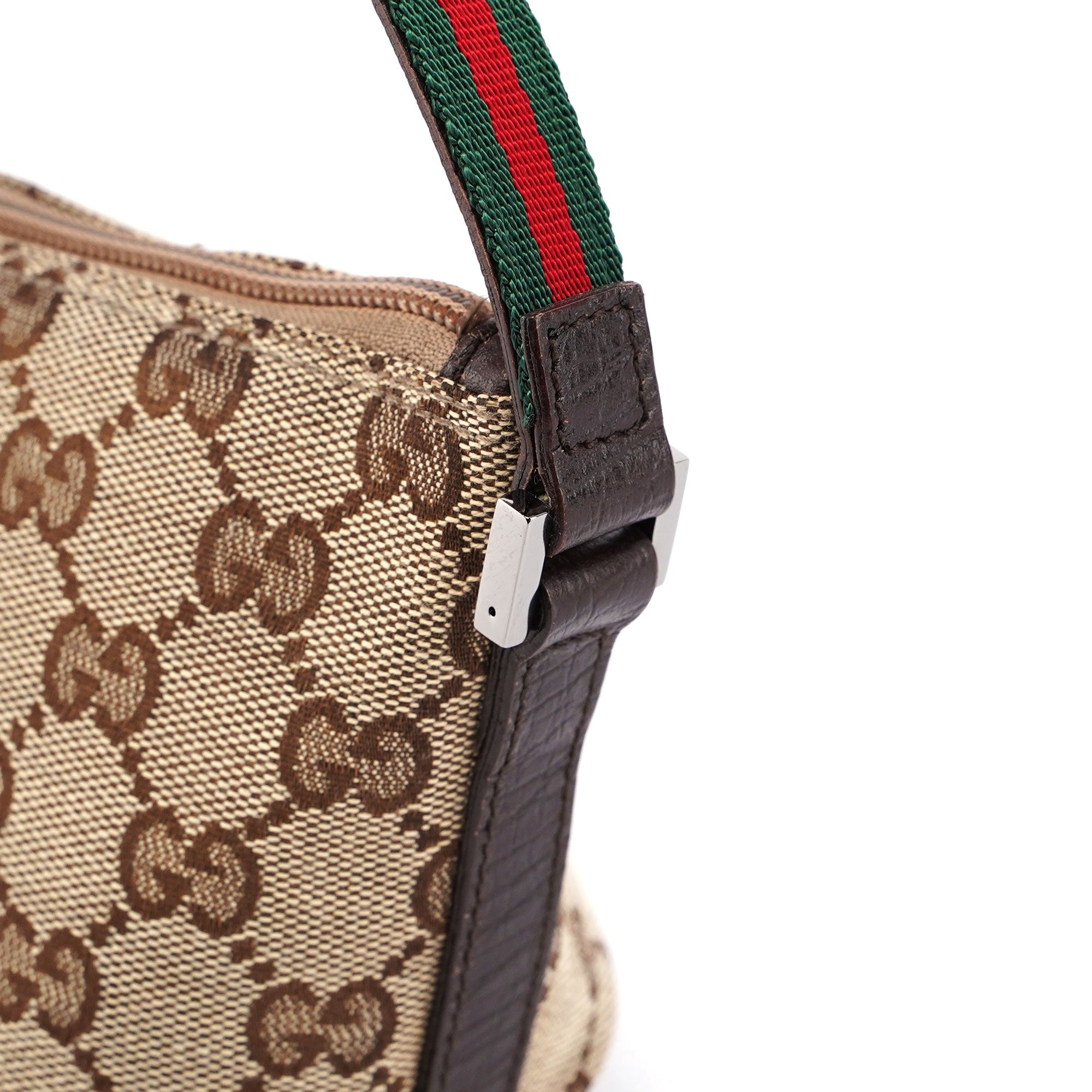 Gucci Beige Brown Boat Pochette