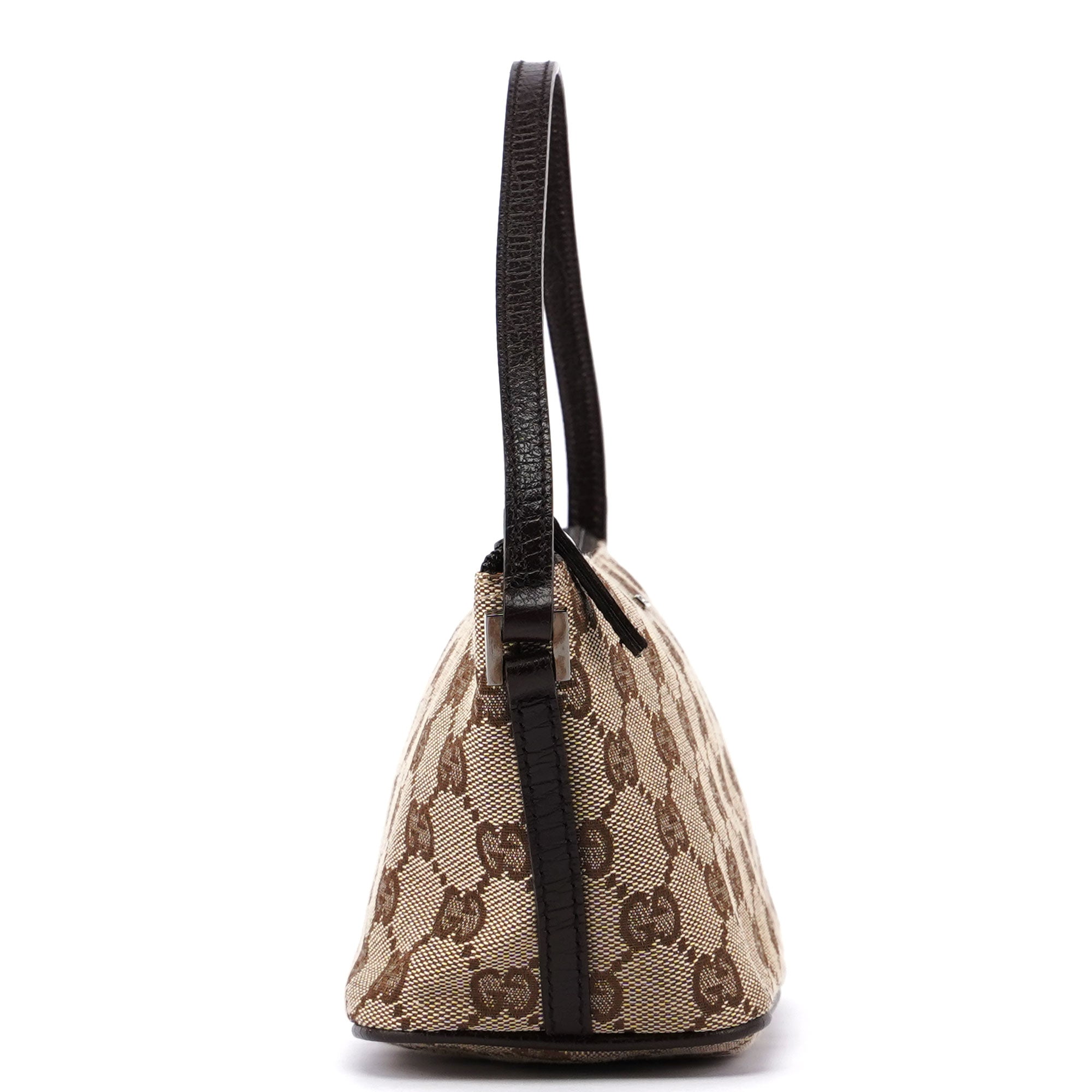 Gucci Beige Brown Boat Pochette