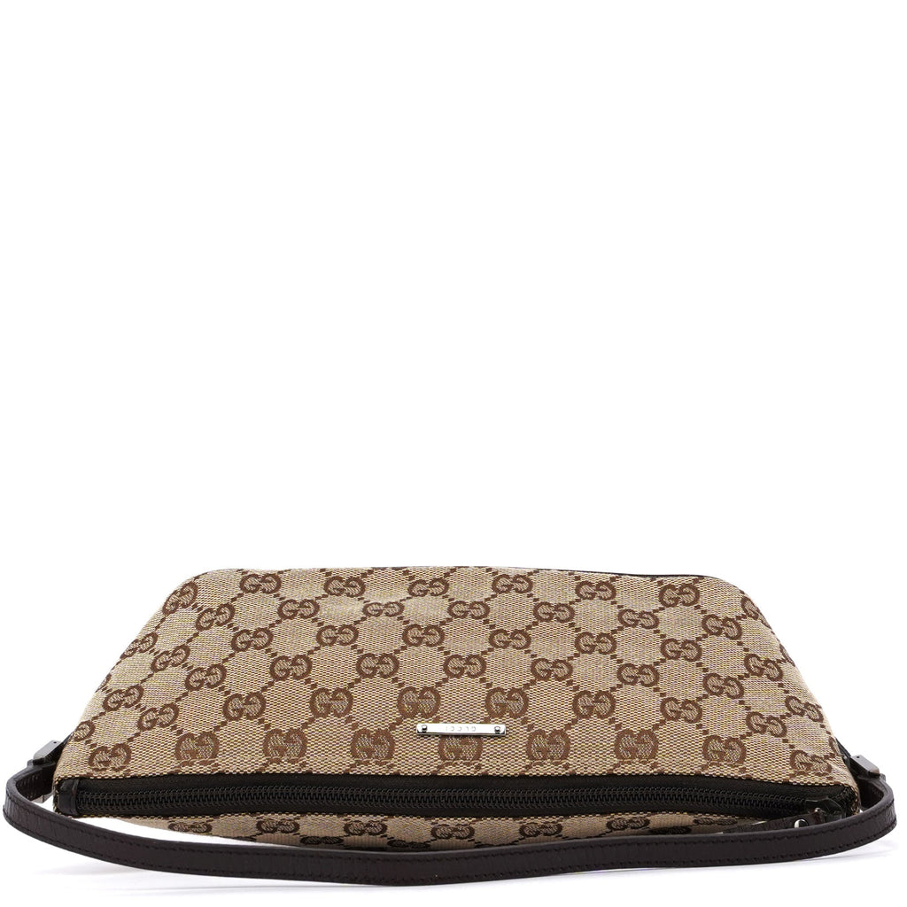 Gucci Beige Brown Boat Pochette