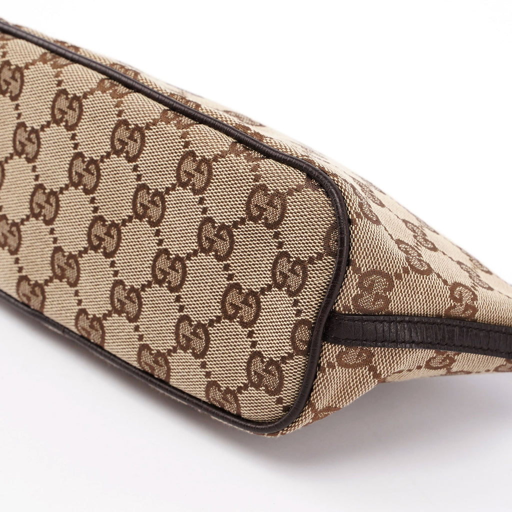 Gucci Beige Brown Boat Pochette