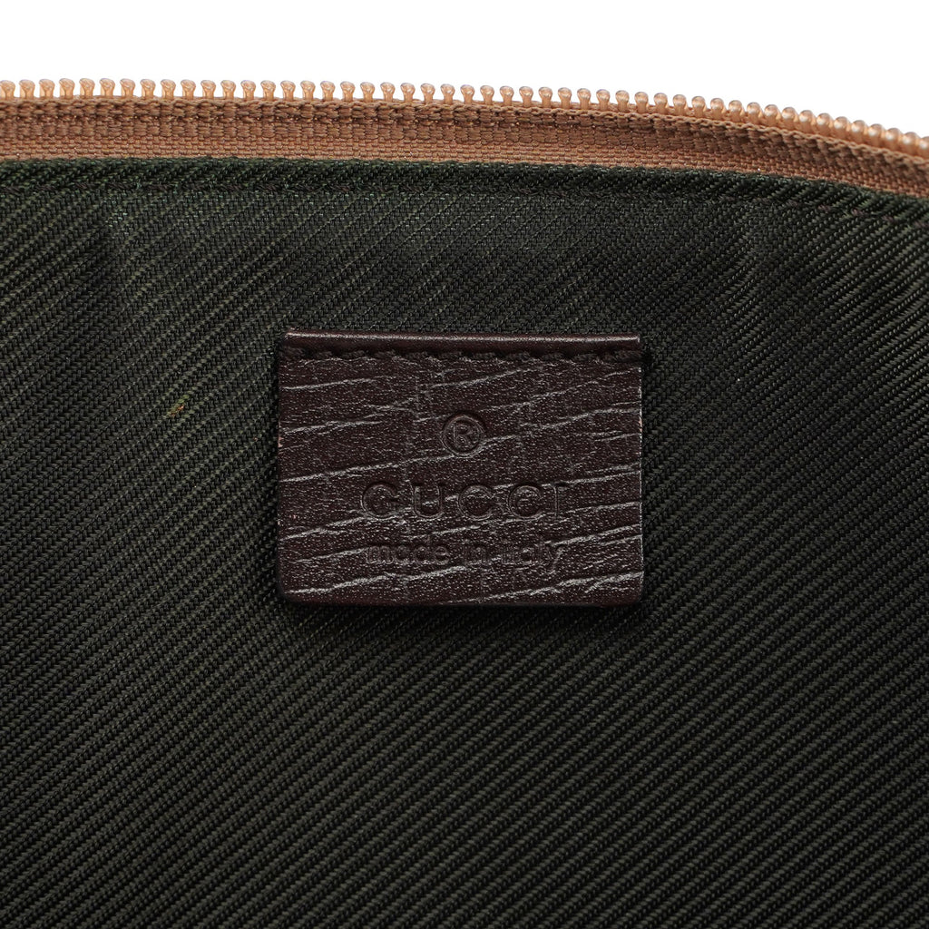 Gucci Beige Brown Boat Pochette