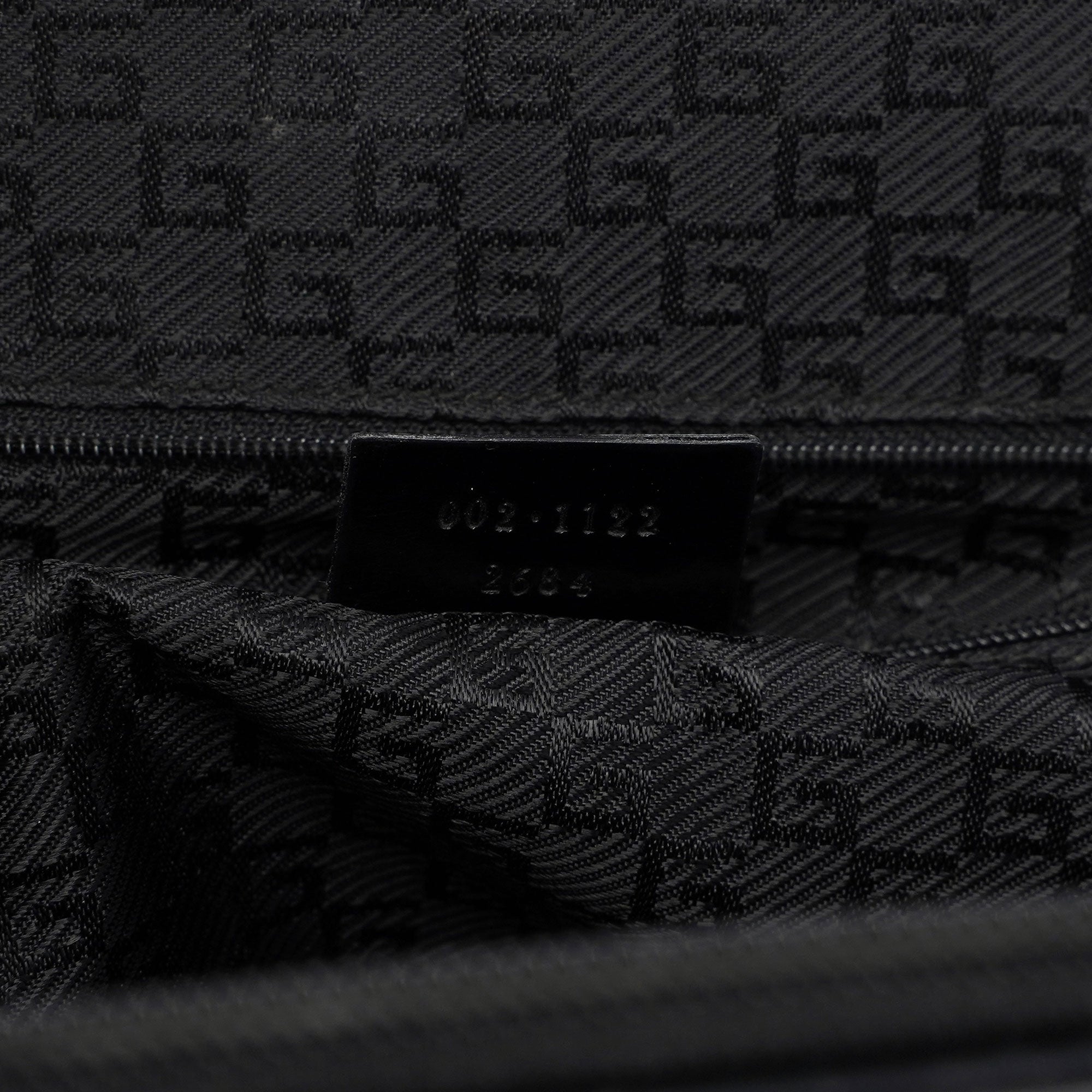 Gucci Beige Canvas Black Spazz Trim Tote