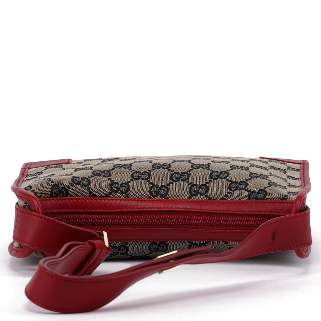 Gucci Beige Red GG Shoulder Bag