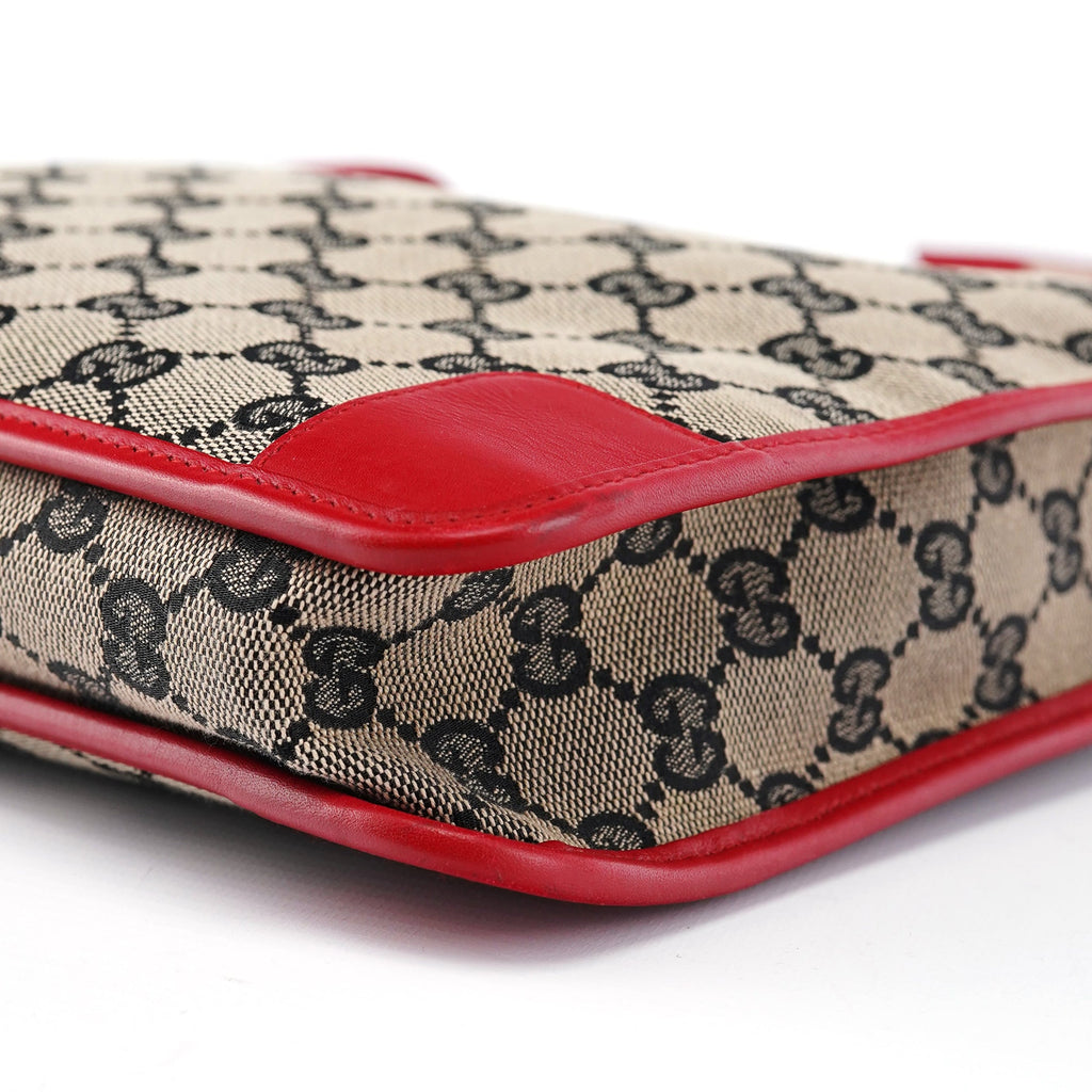 Gucci Beige Red GG Shoulder Bag