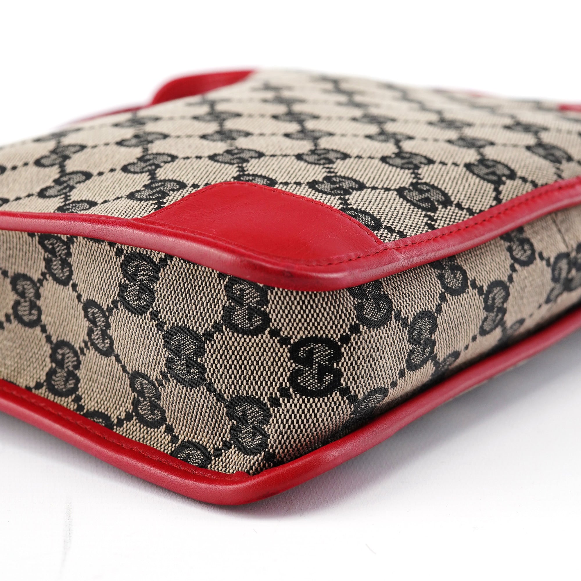 Gucci Beige Red GG Shoulder Bag