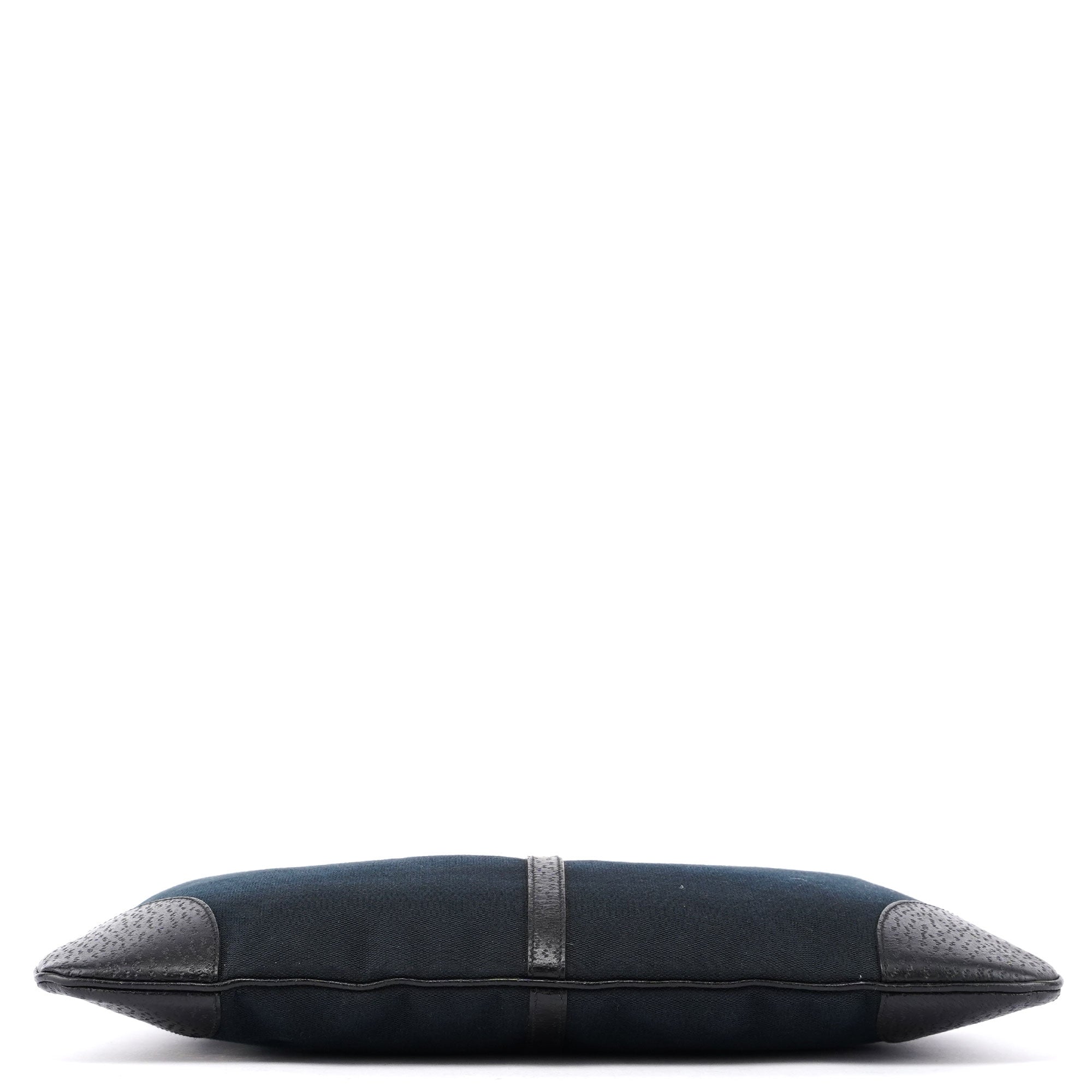 Gucci Black Canvas Jackie Bamboo Shoulder Bag
