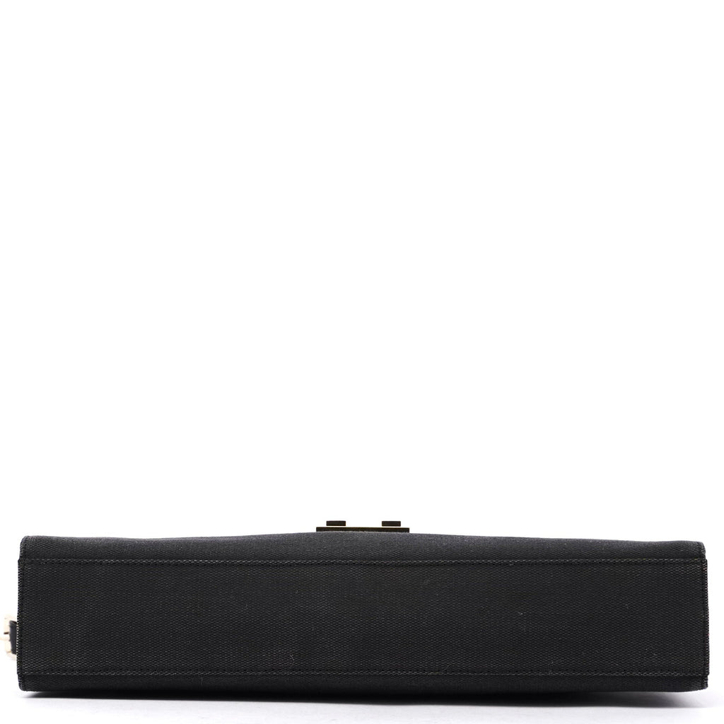 Gucci Black Canvas Keylock Shoulder Bag