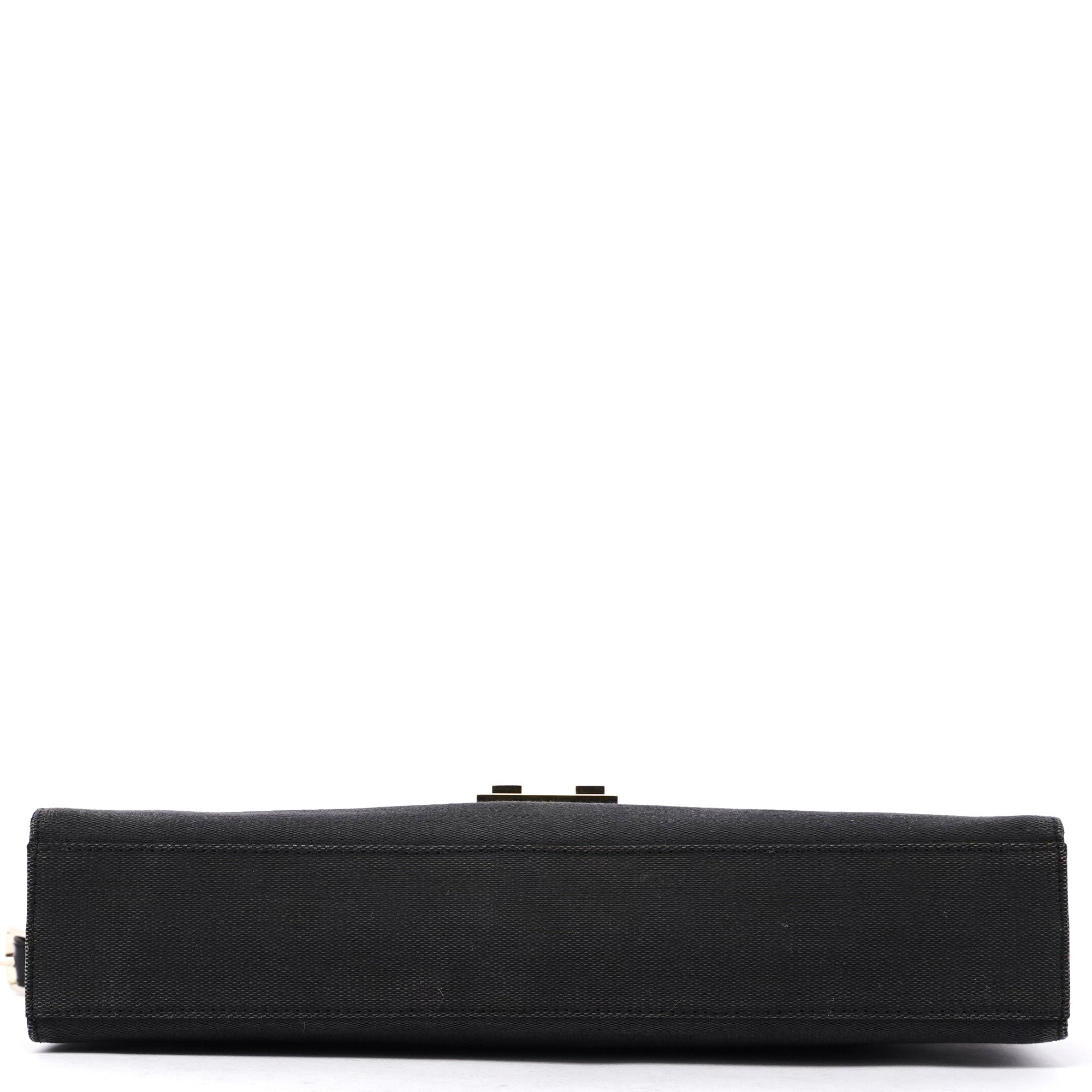 Gucci Black Canvas Keylock Shoulder Bag