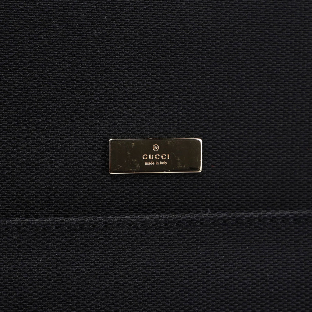 Gucci Black Canvas Keylock Tote