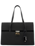 Gucci Black Canvas Keylock Tote