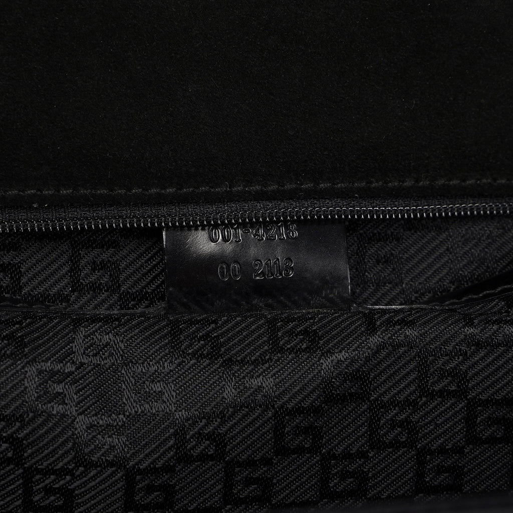 Gucci Black Canvas Keylock Tote