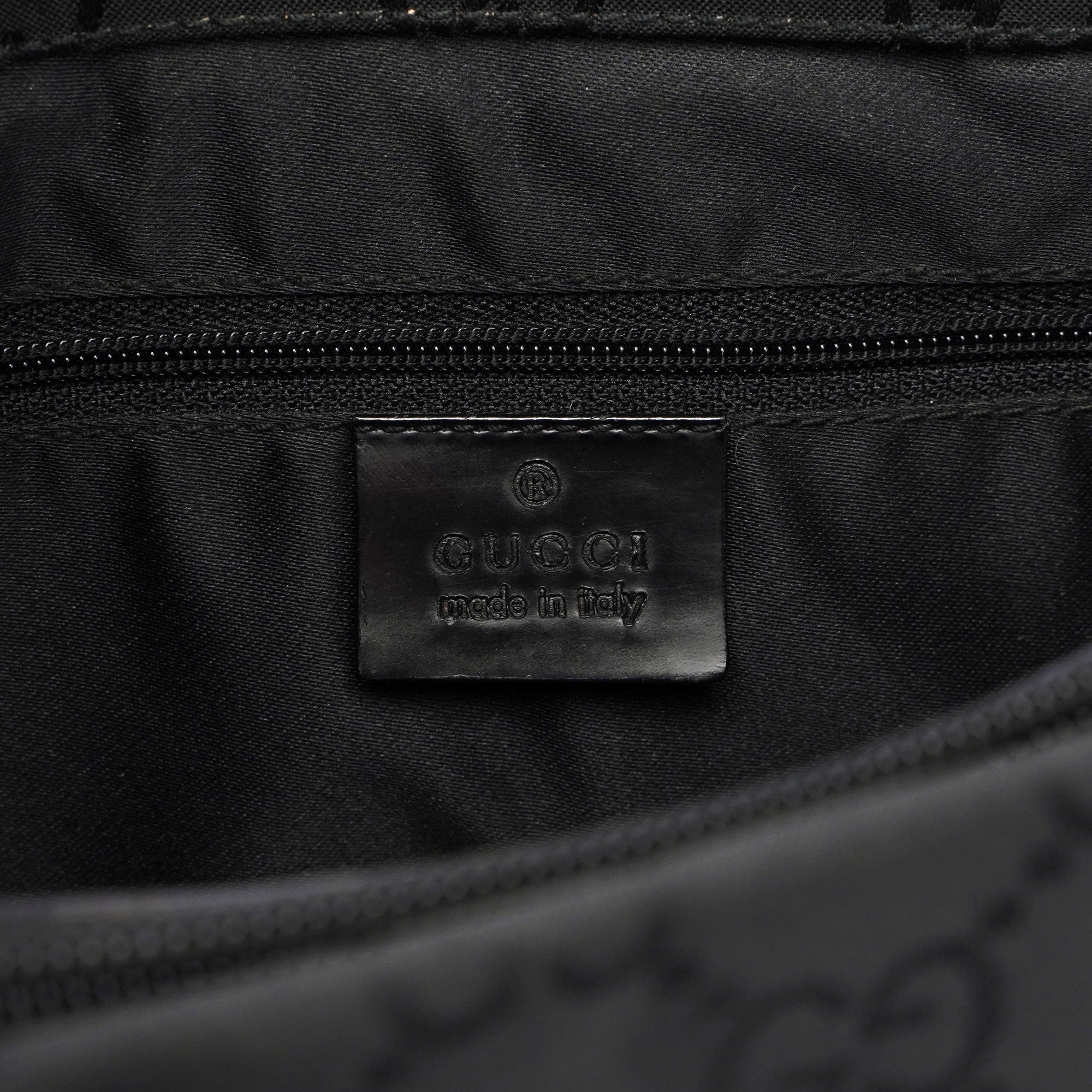 Gucci Black GG Bamboo Tote