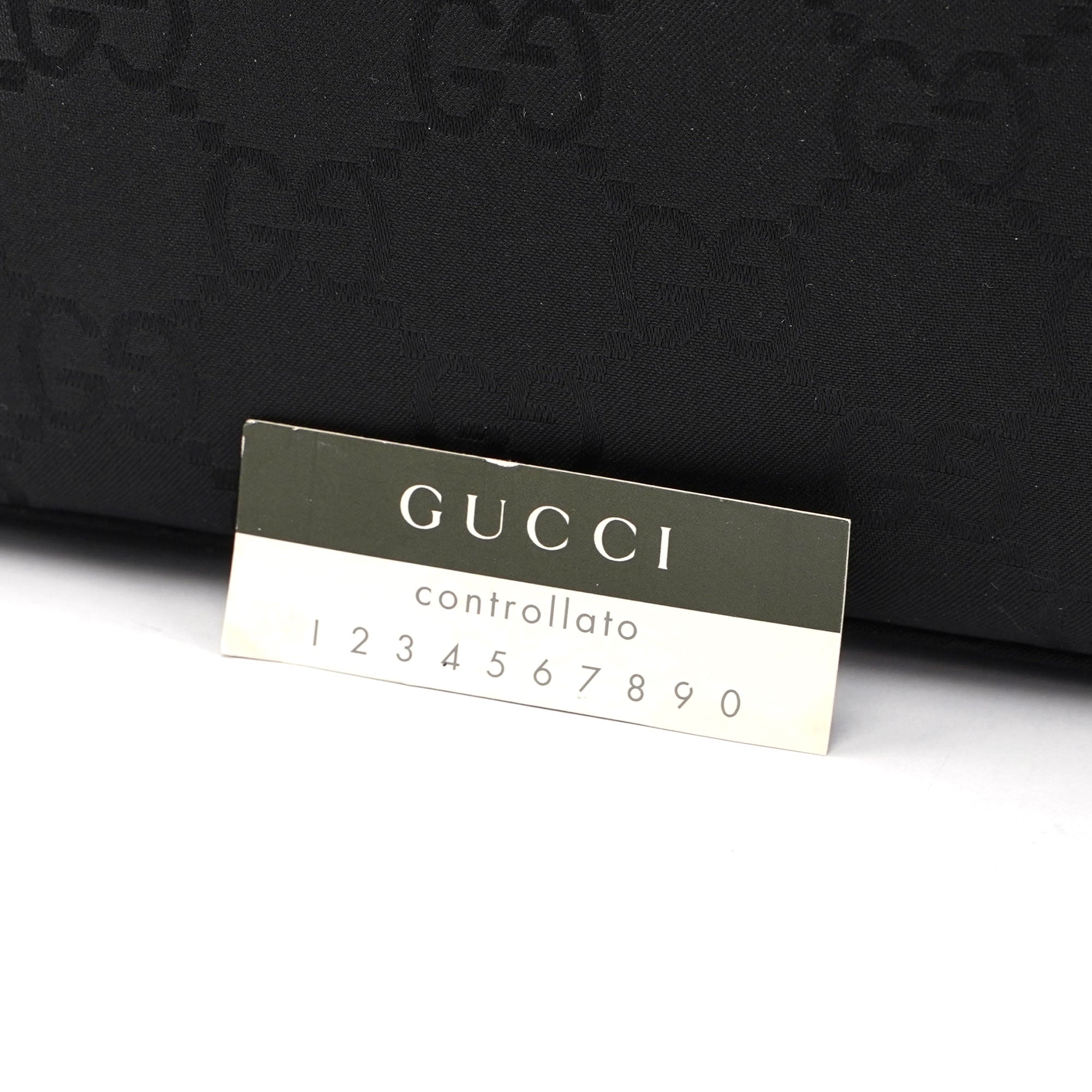 Gucci Black GG Bamboo Tote