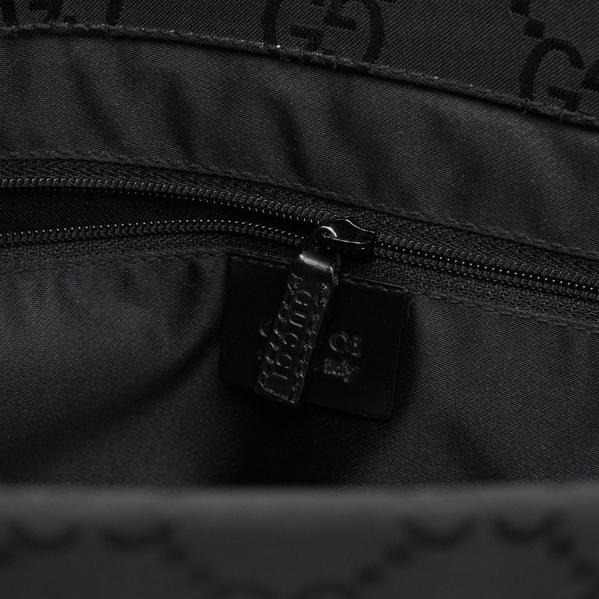 Gucci Black GG Bamboo Tote