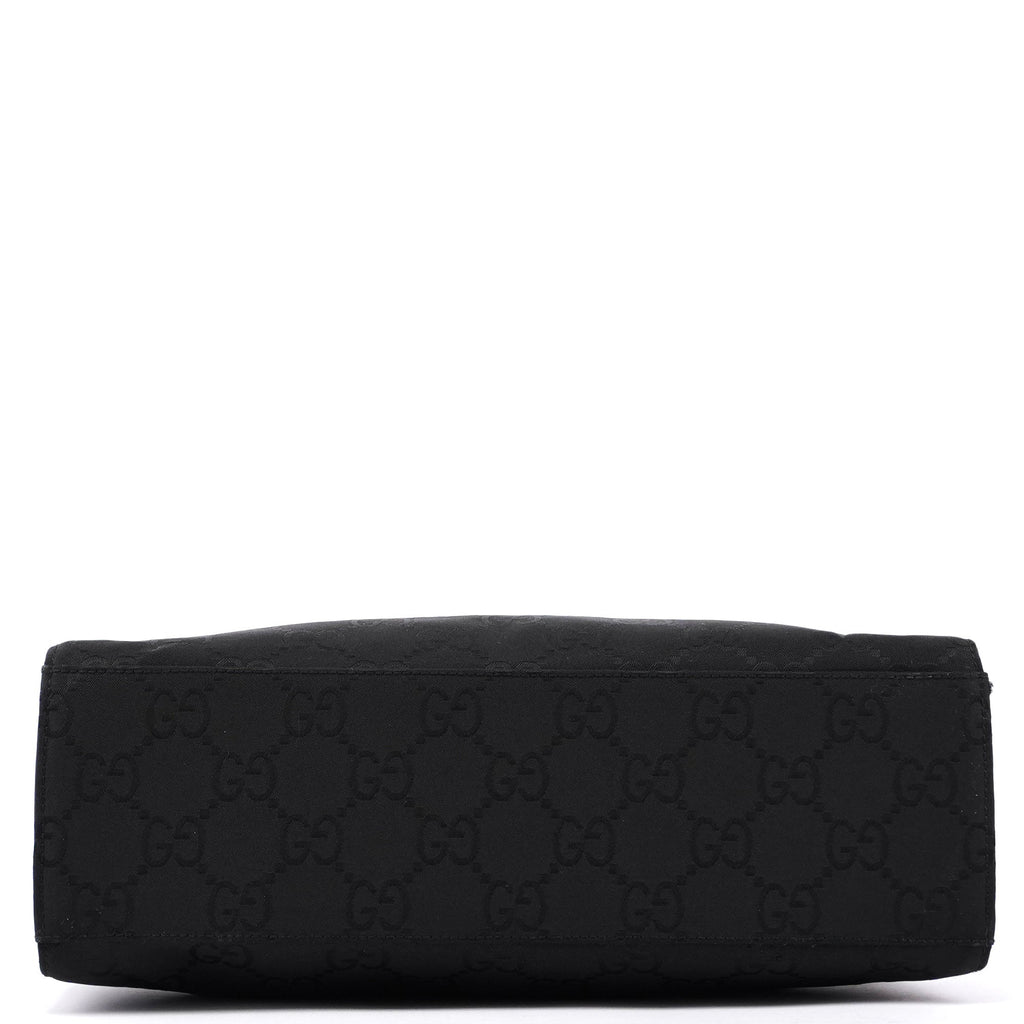 Gucci Black GG Bamboo Tote