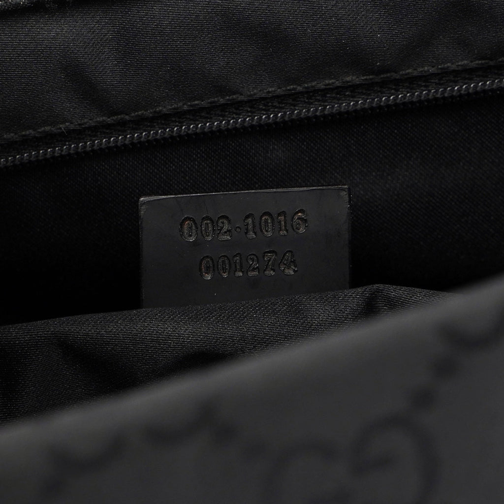 Gucci Black GG Bamboo Tote