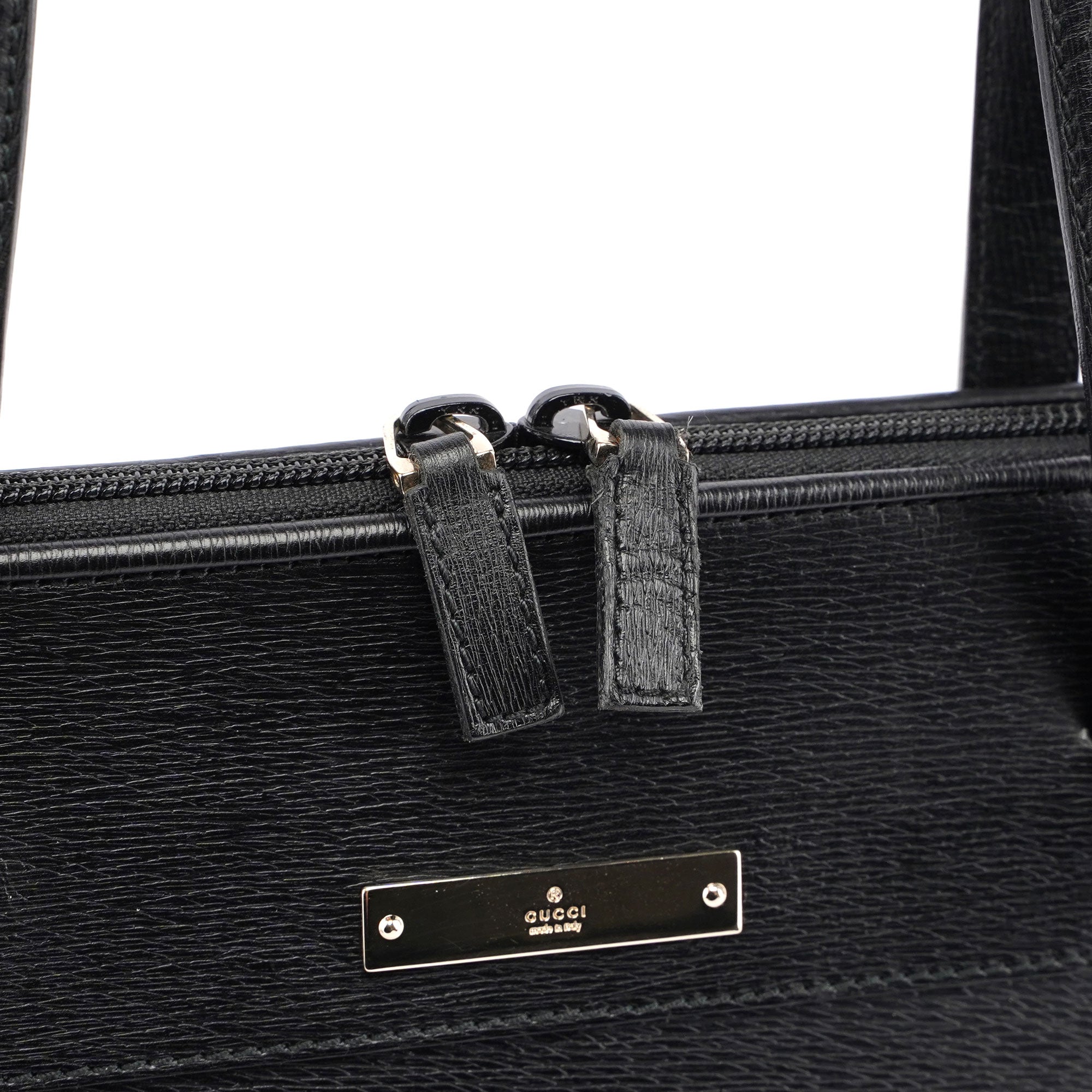 Gucci Black Leather Tote