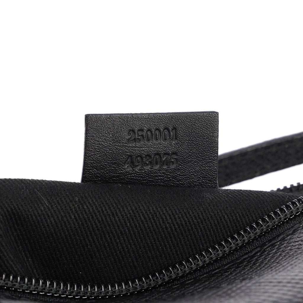 Gucci Black Lizard Embossed Boat