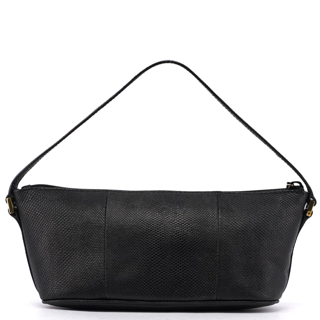 Gucci Black Lizard Embossed Boat