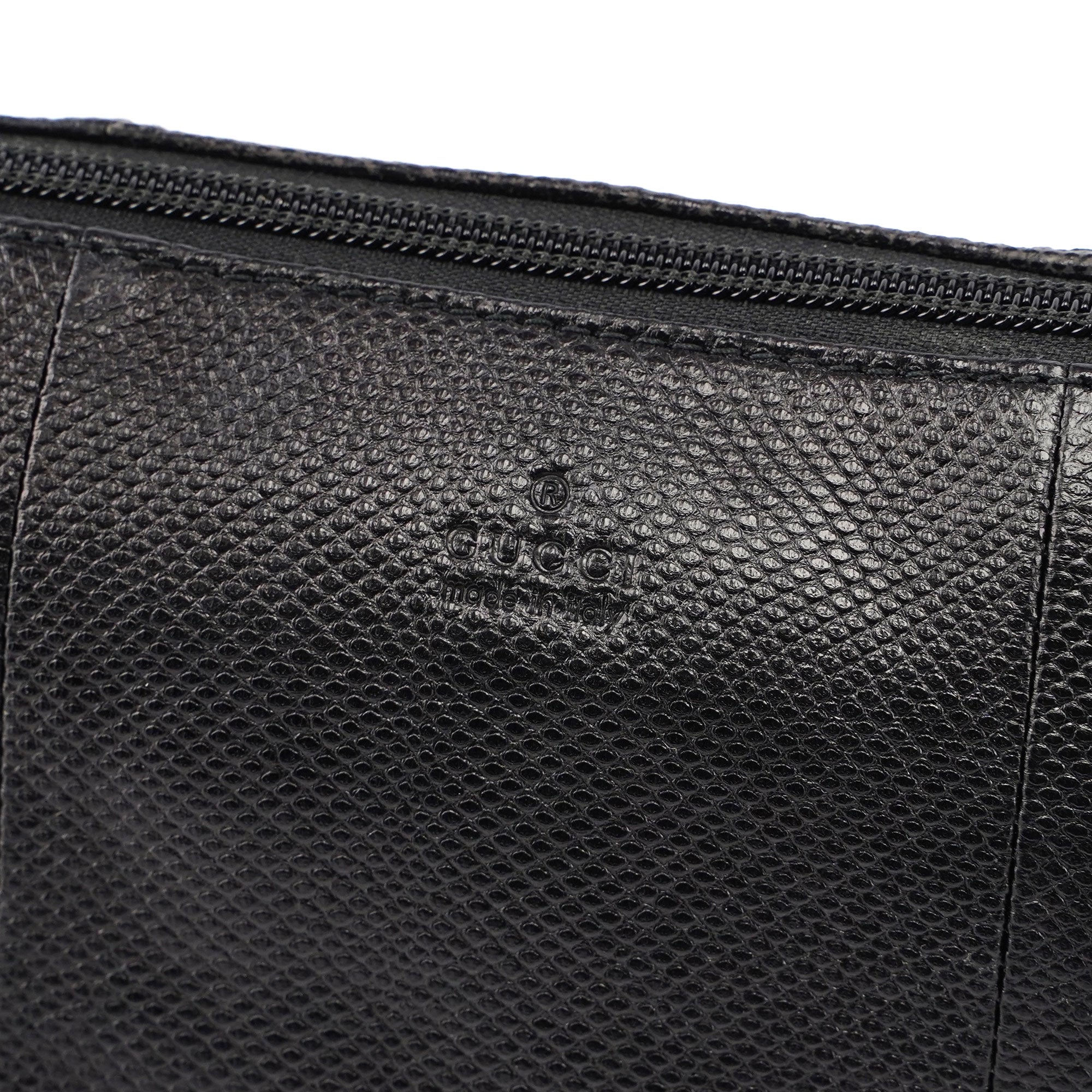 Gucci Black Lizard Embossed Boat
