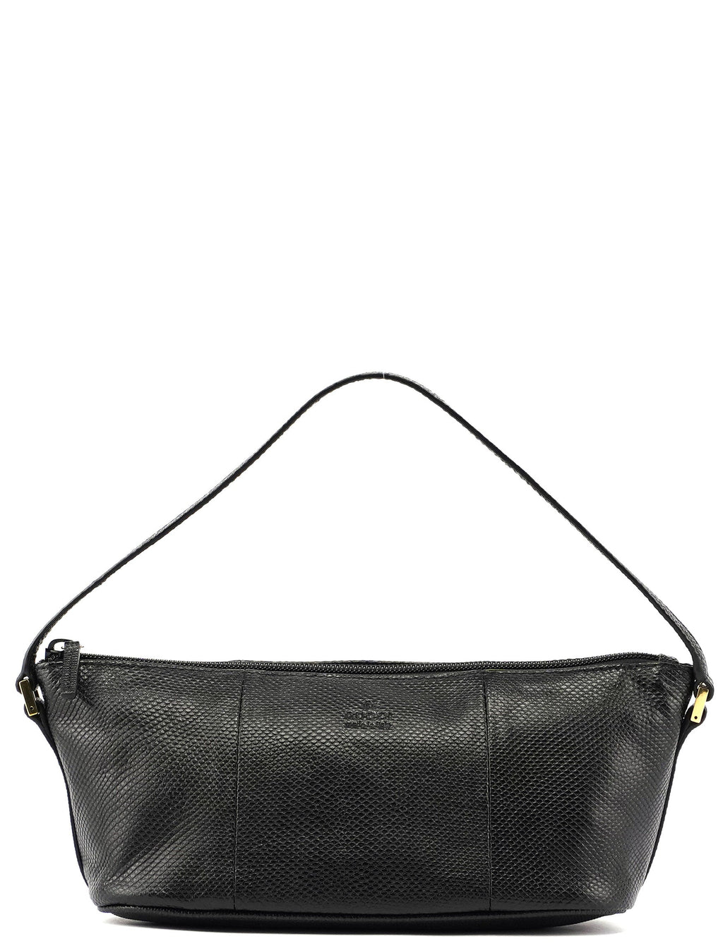 Gucci Black Lizard Embossed Boat