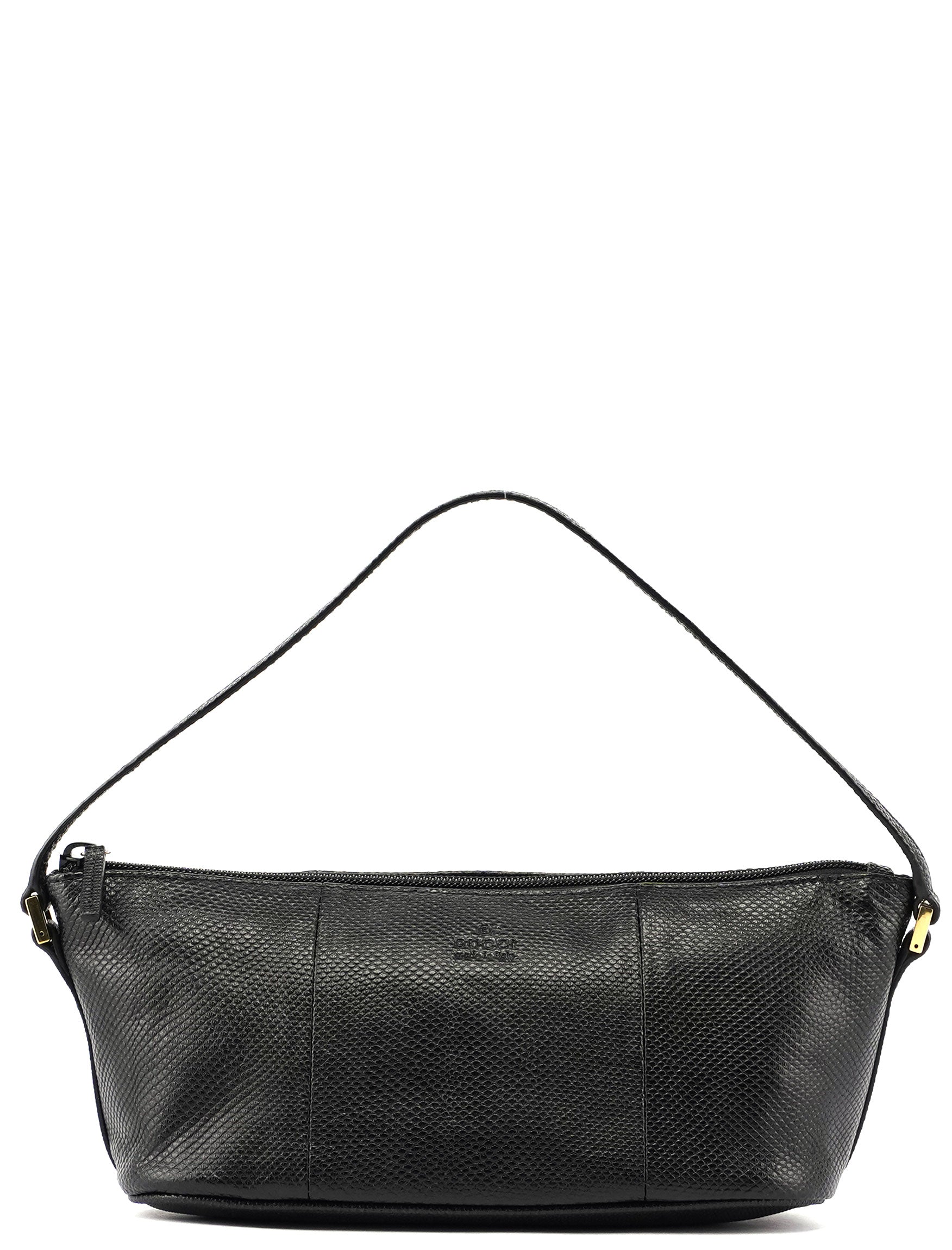 Gucci Black Lizard Embossed Boat