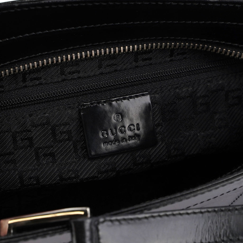 Gucci Black Spazz Jackie Tote