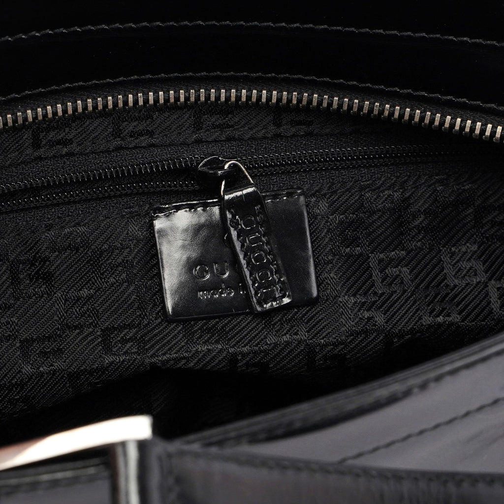 Gucci Black Spazz Jackie Tote