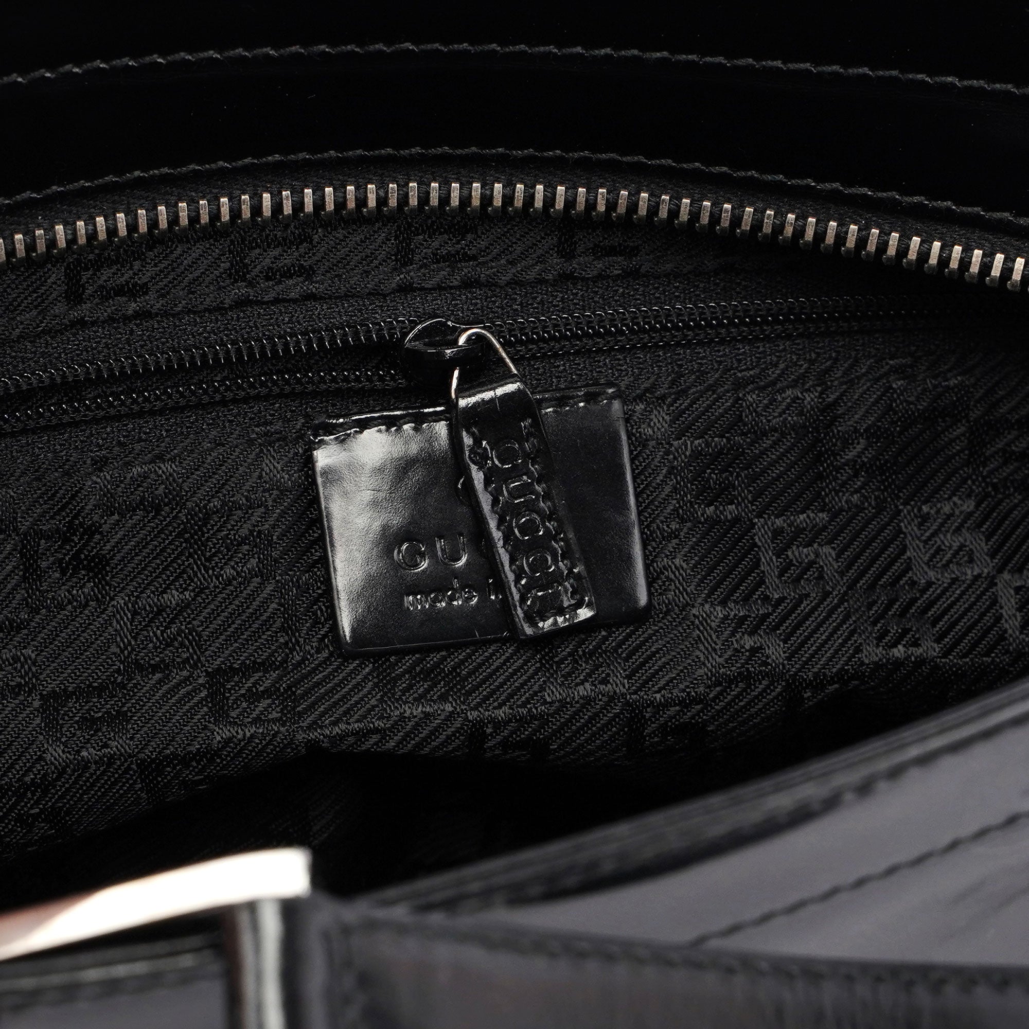 Gucci Black Spazz Jackie Tote