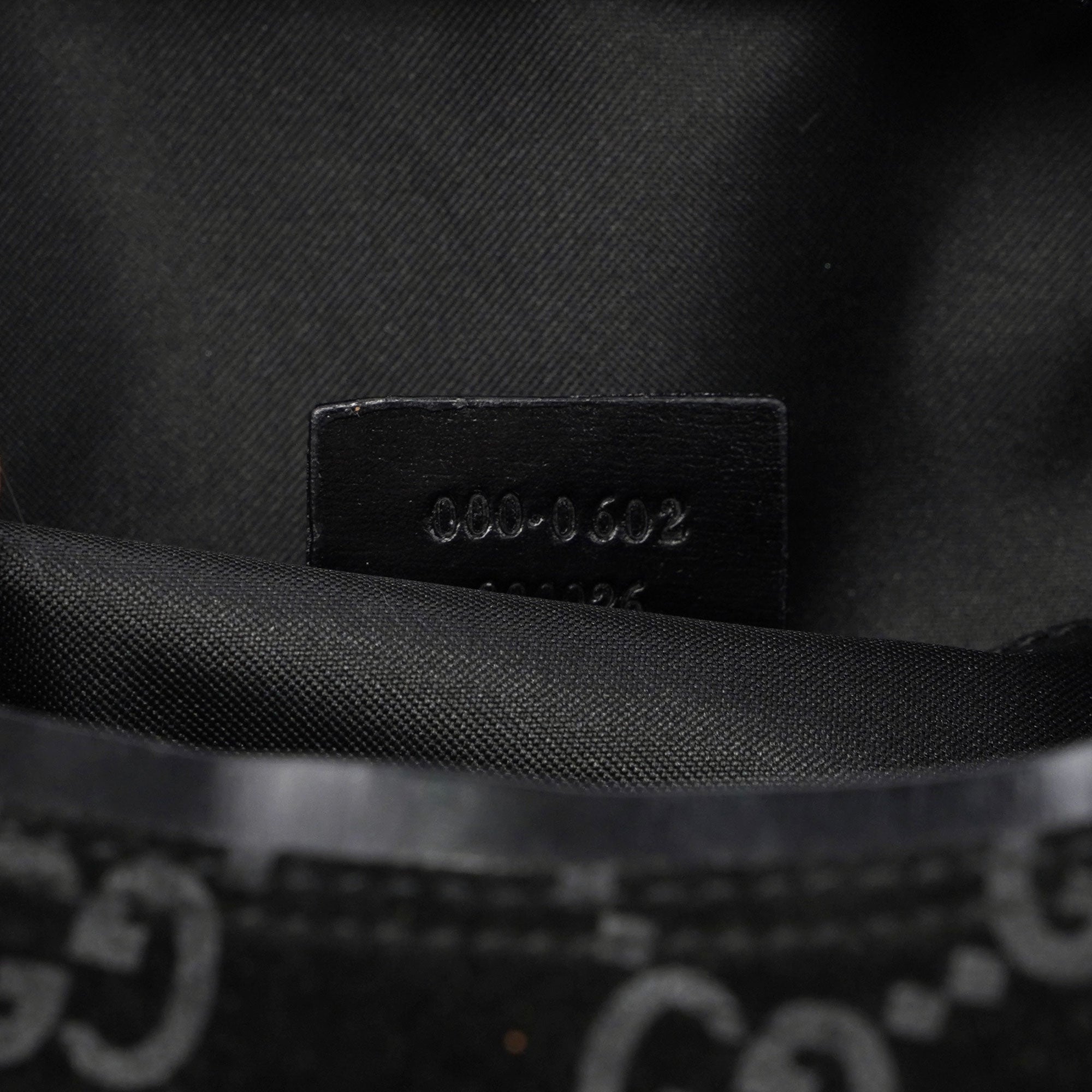 Gucci Black Suede GG Shoulder Bag