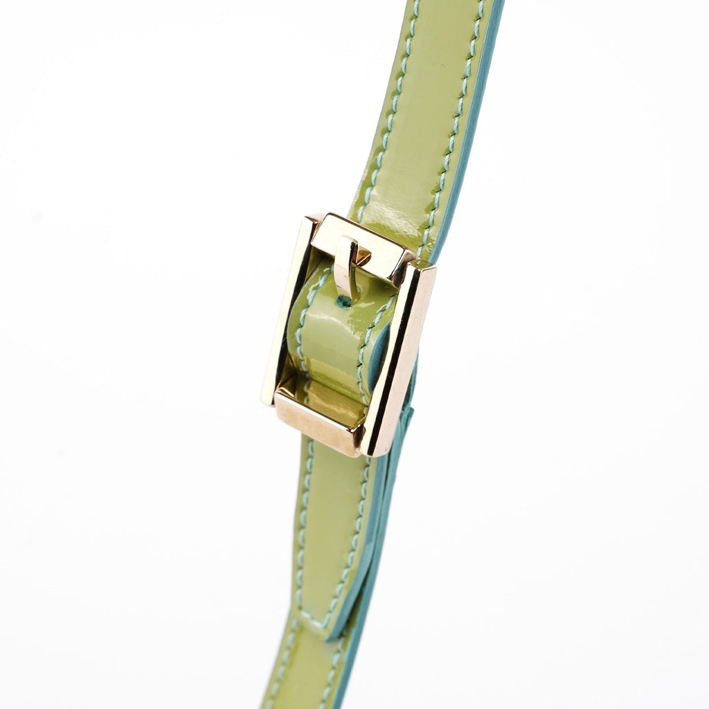Gucci Light Blue Spazzolato GG Shoulder Bag