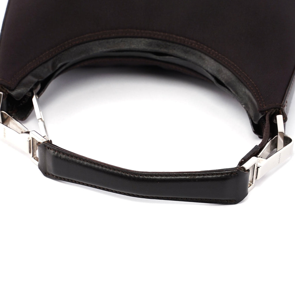 Gucci Silver Black Satin