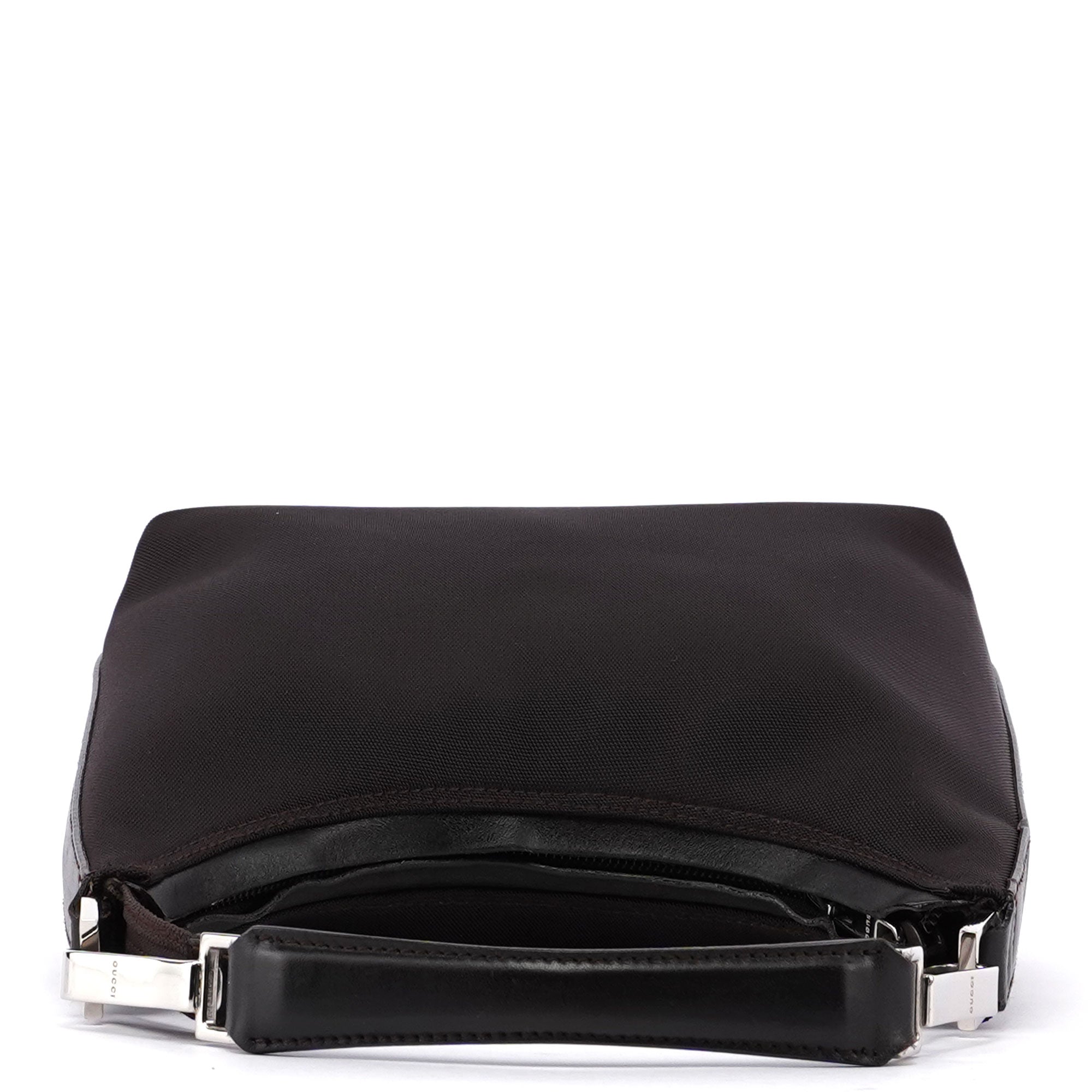 Gucci Silver Black Satin