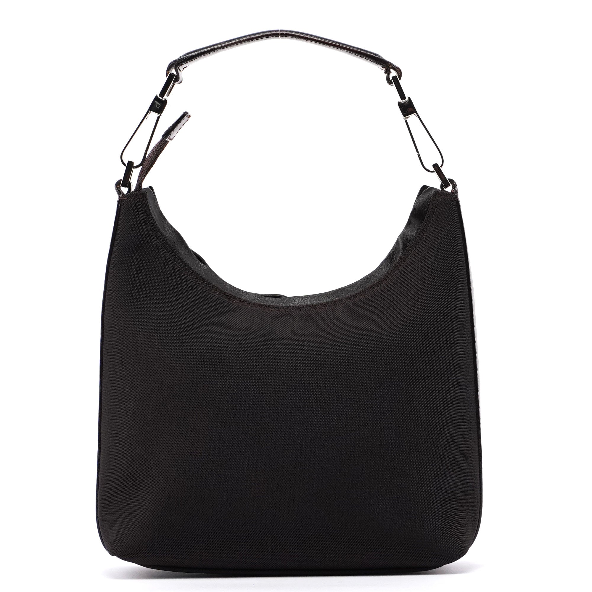 Gucci Silver Black Satin