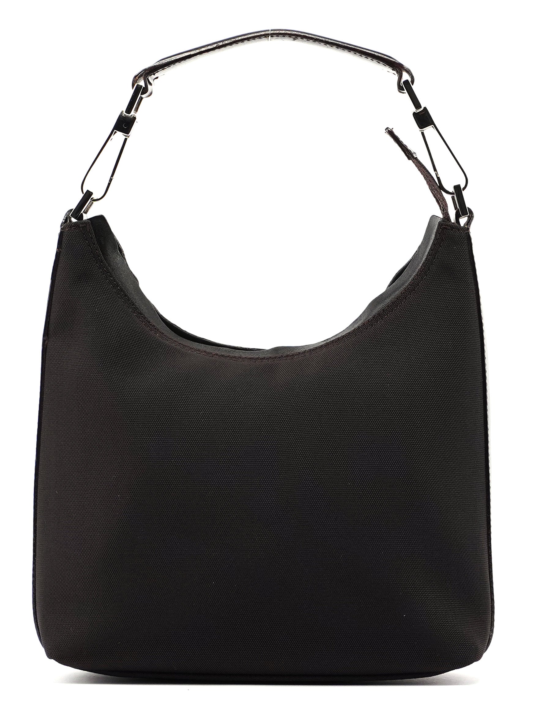 Gucci Silver Black Satin