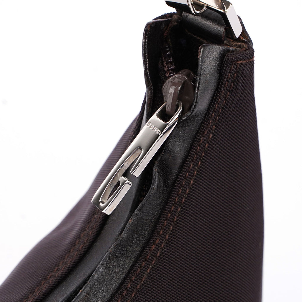 Gucci Silver Black Satin