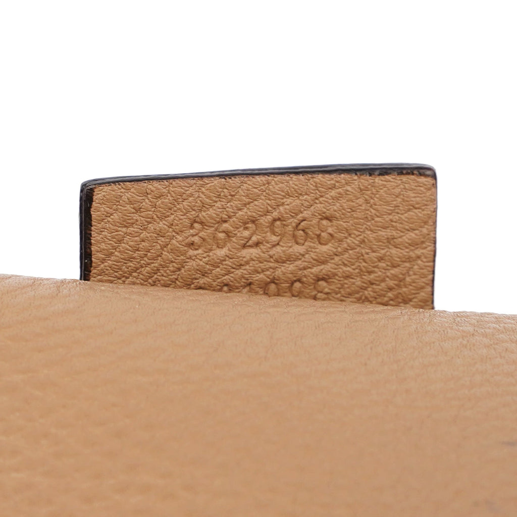 Large Beige Leather Jackie Shoulder Bag