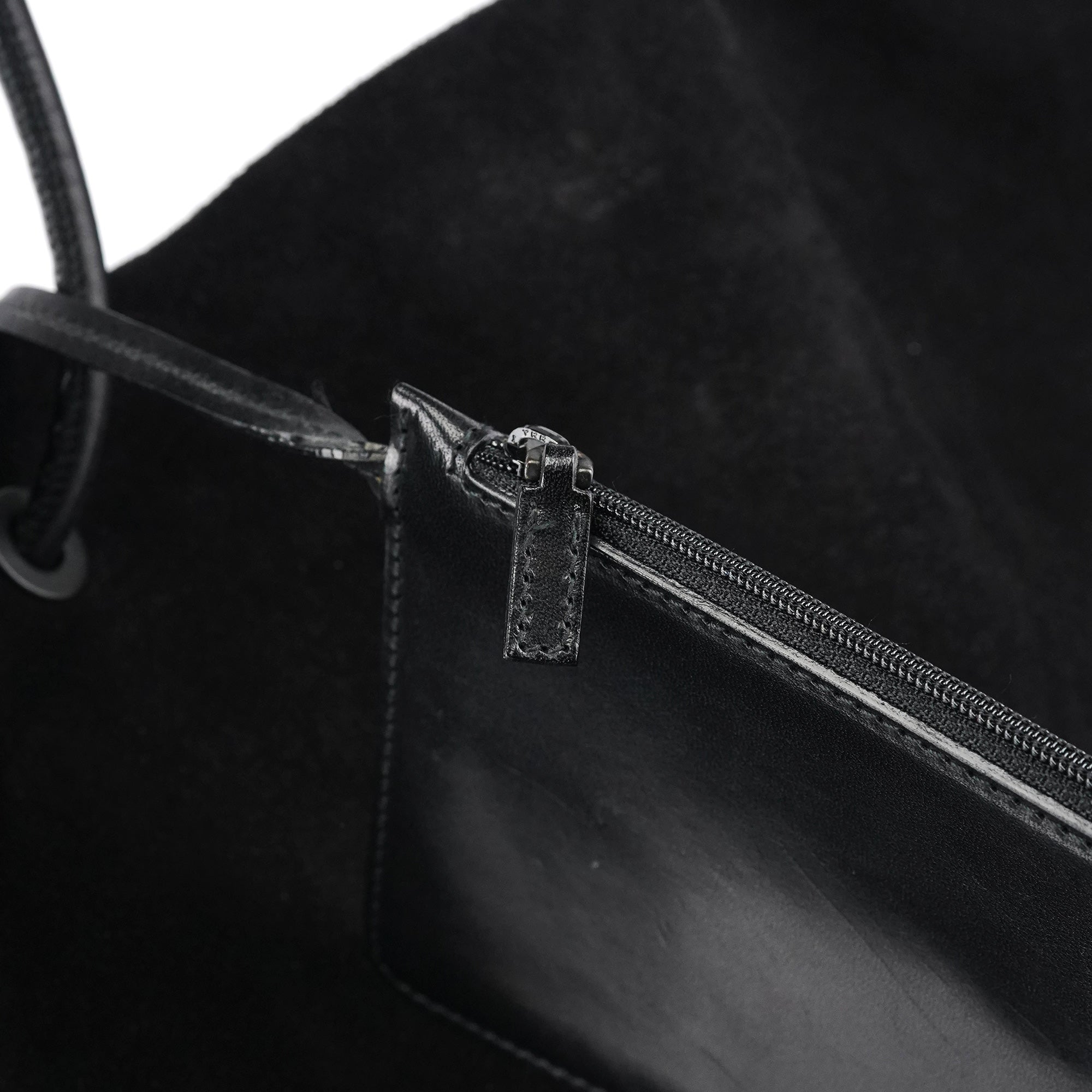Large Black Suede Tote Bag