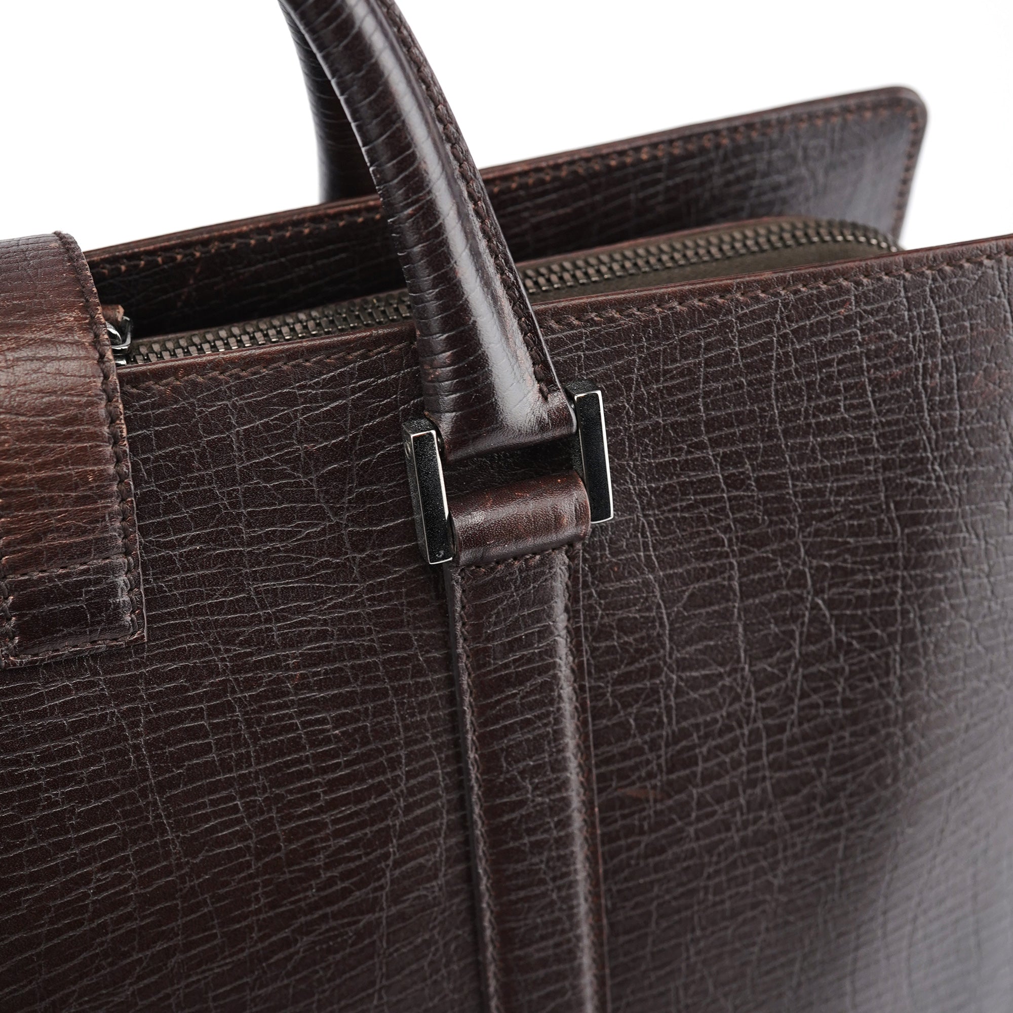 Large Brown Leather Tote Bag