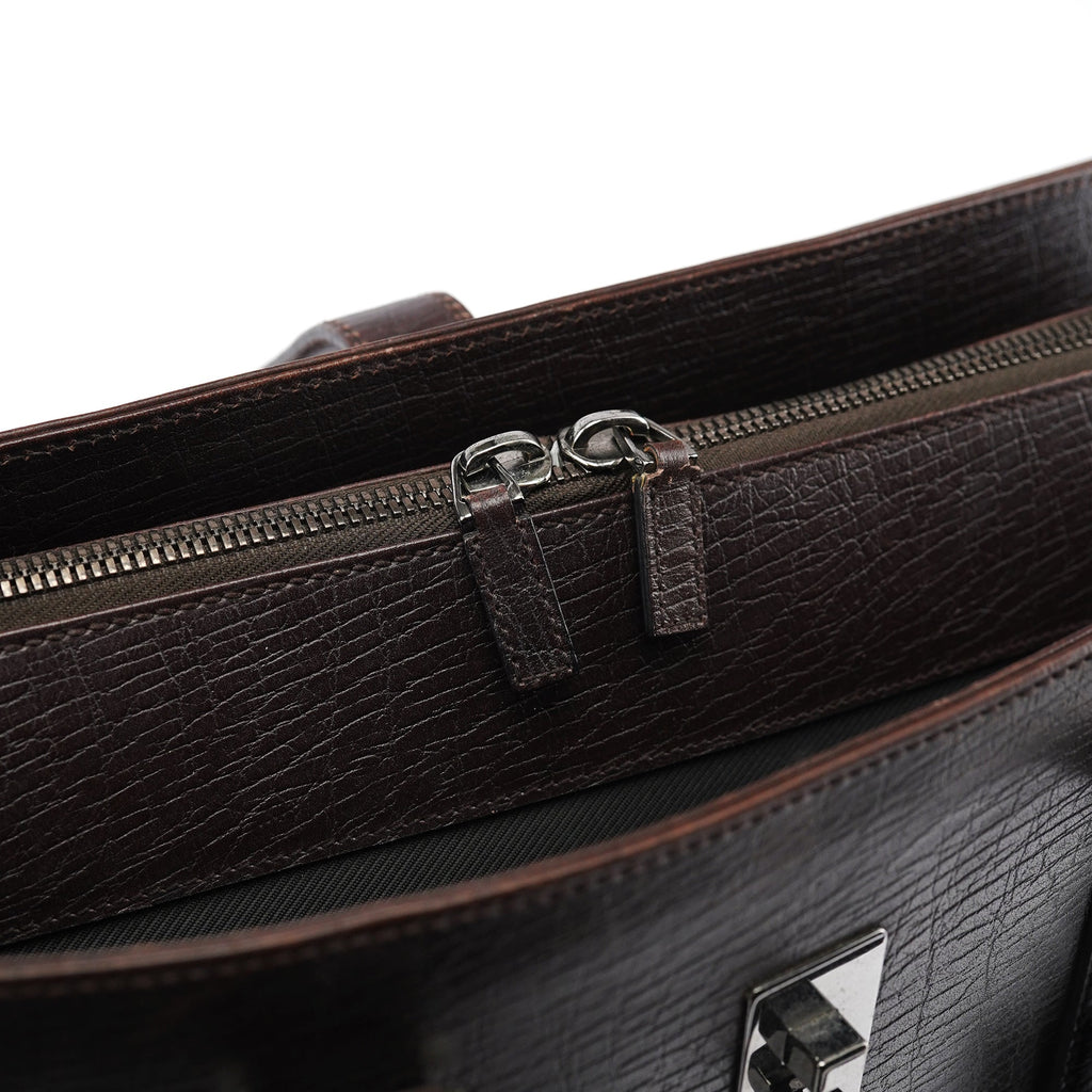 Large Brown Leather Tote Bag