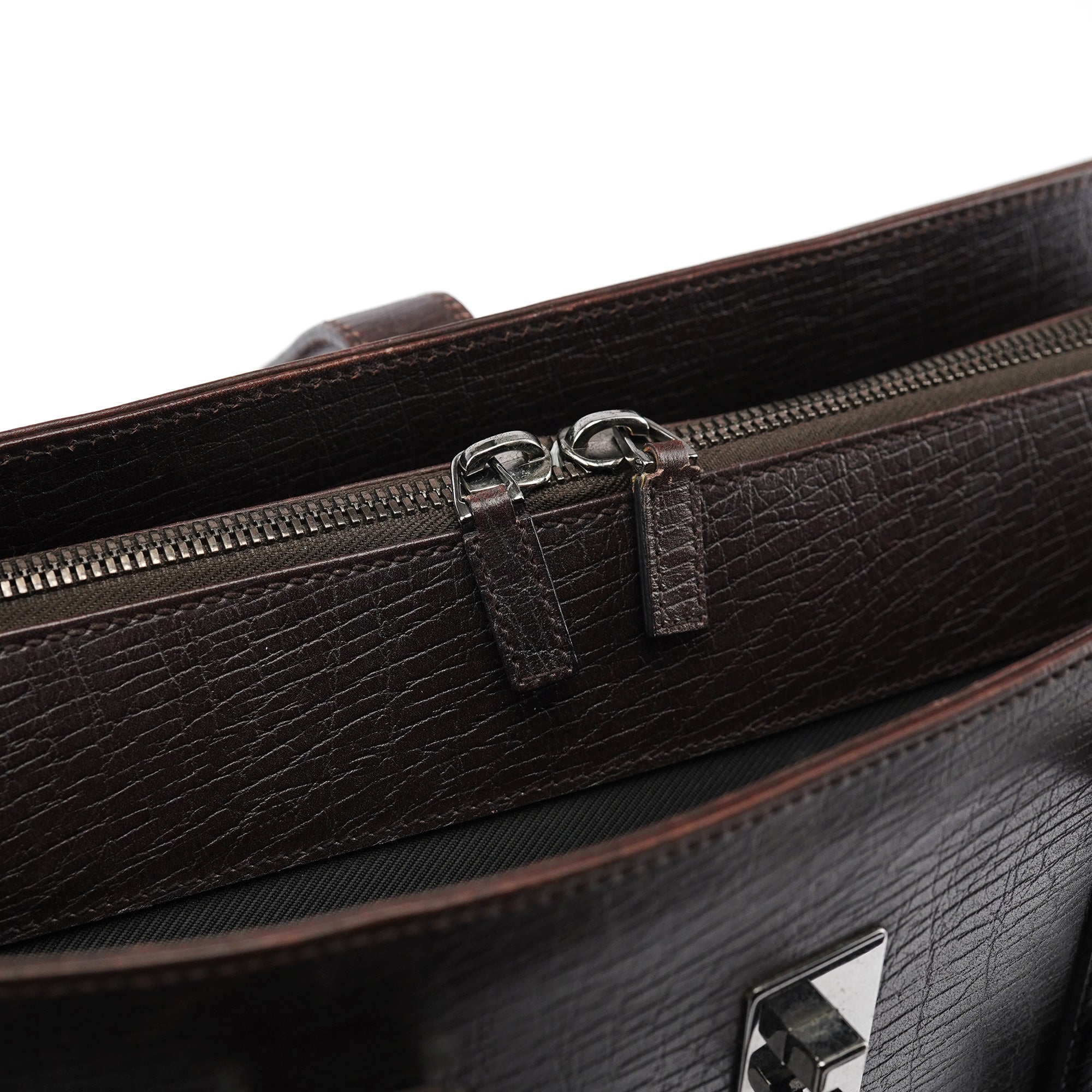 Large Brown Leather Tote Bag