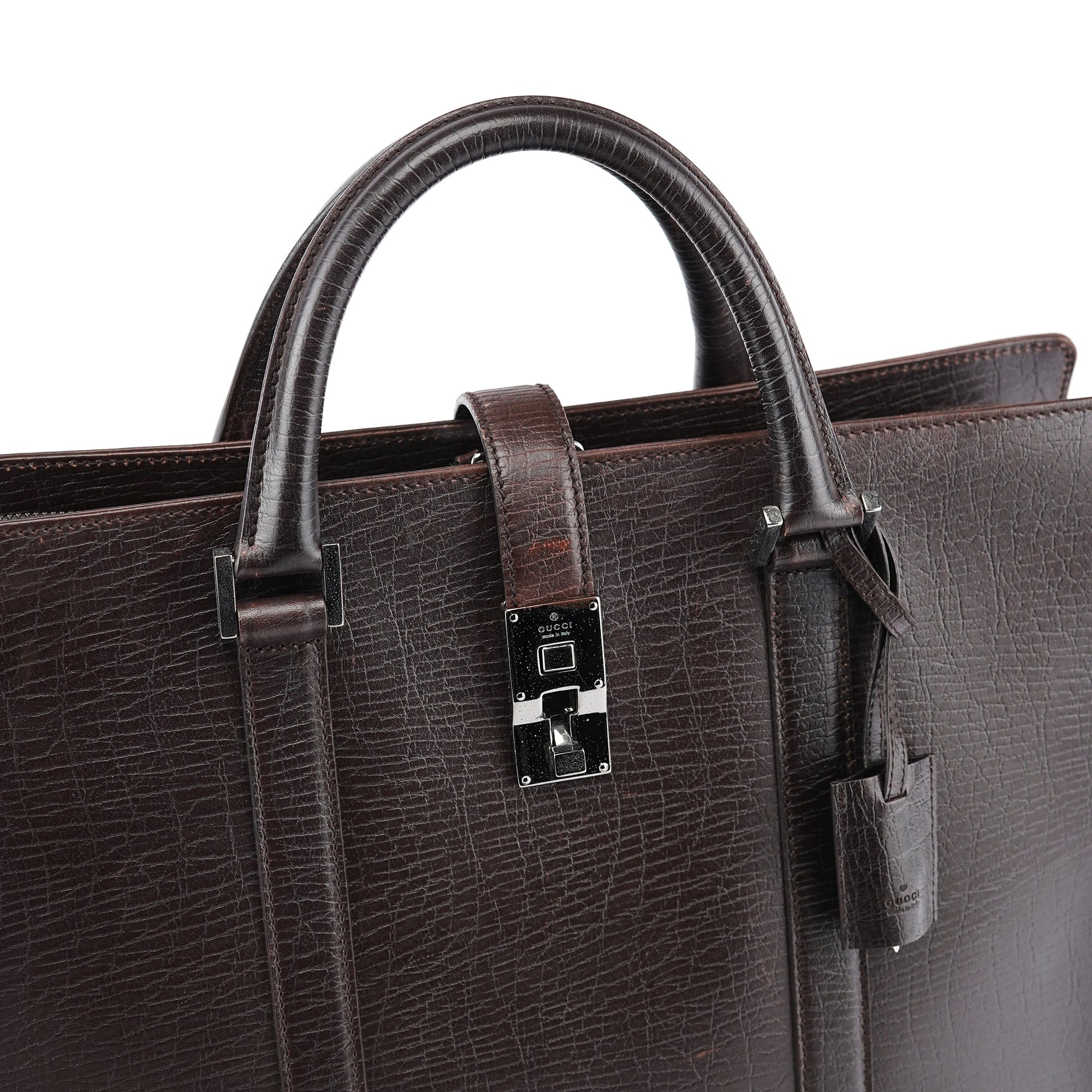 Large Brown Leather Tote Bag